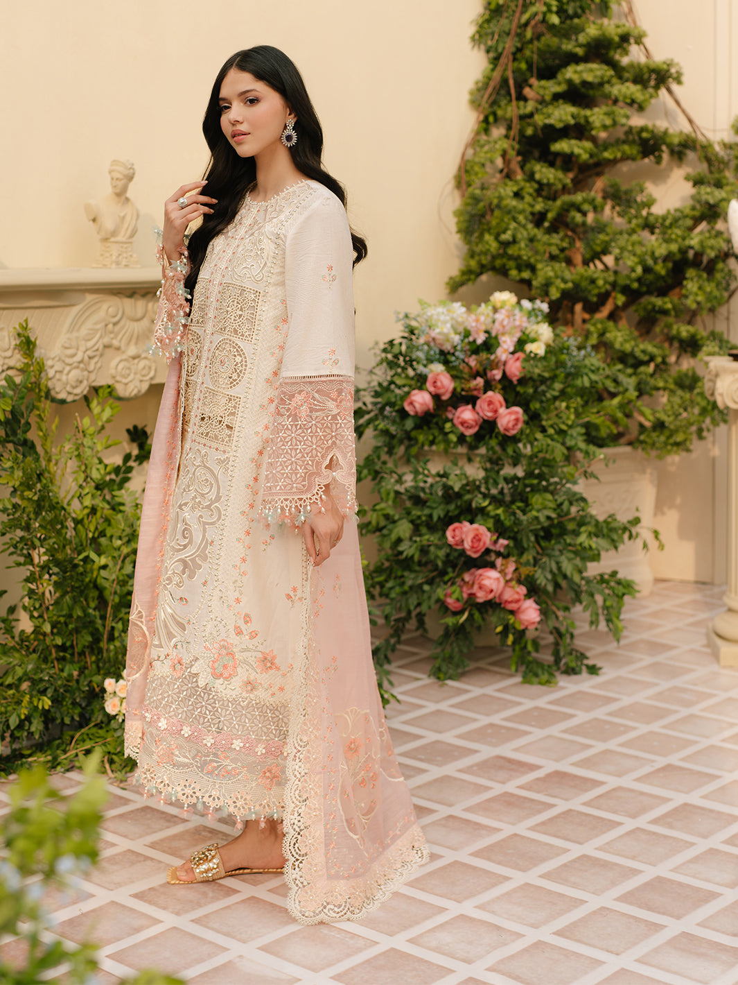 107 - B | BIN ILYAS LUXURY 3-PC LAWN Binilyas