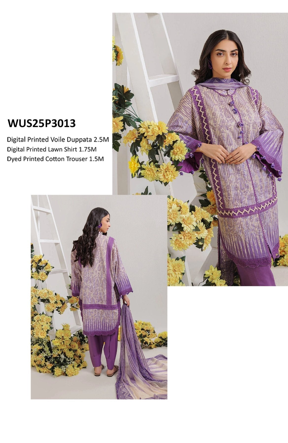 BONANZA SATRANGI DIGITAL PRINTRD LAWN (Set -Pack Of 10 Suits ) Market Boy