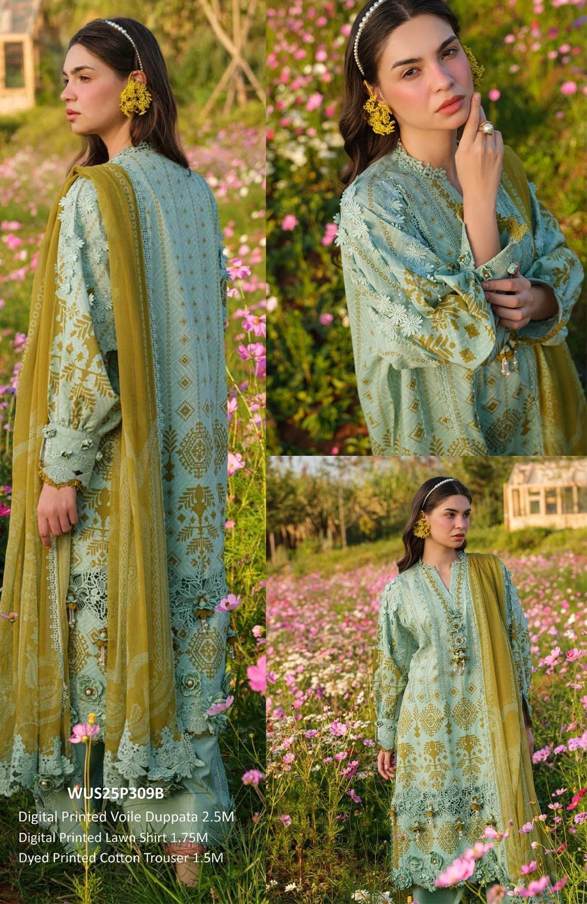 BONANZA SATRANGI DIGITAL PRINTRD LAWN (Set -Pack Of 10 Suits ) Market Boy
