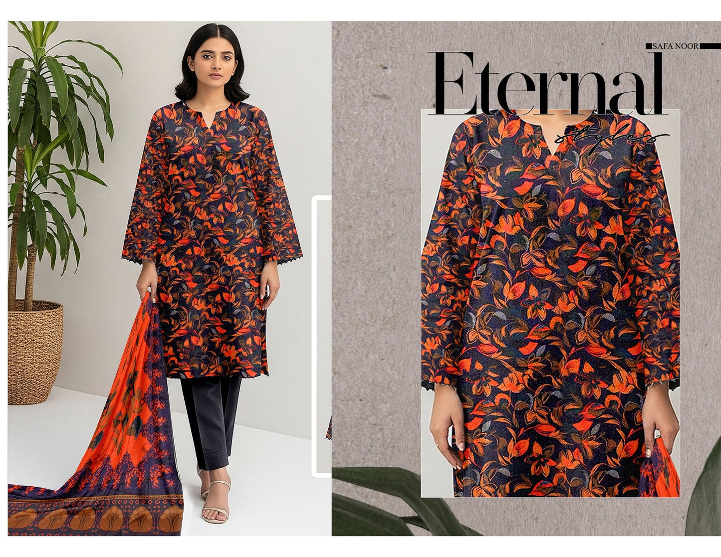 Shuja Brand 3Pc Digital Printed Karandi 10 Suits