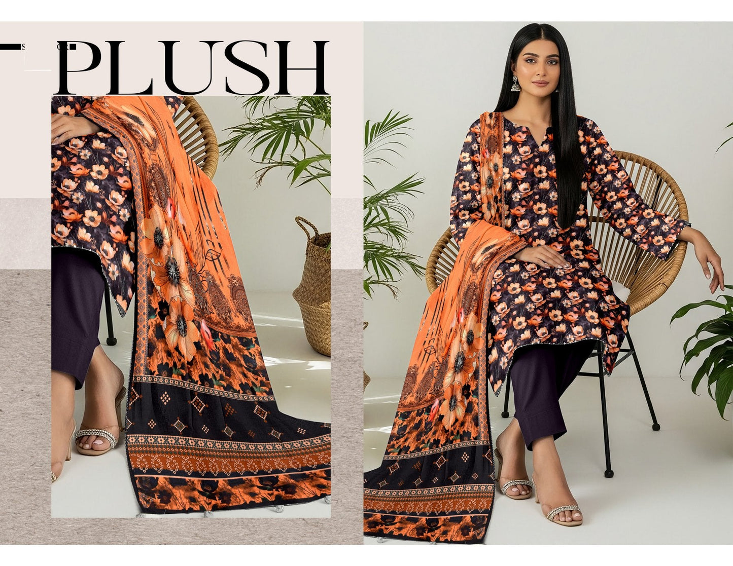 Shuja Brand 3Pc Digital Printed Karandi 10 Suits