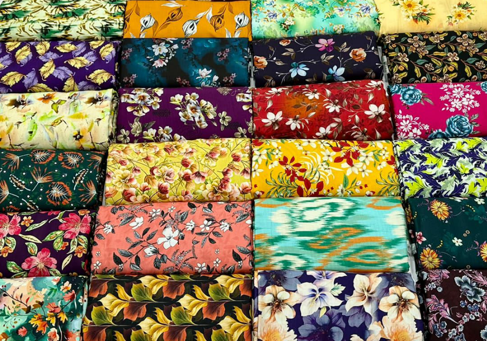 Kayseria 2Pc All Over Bana Dora Print Linen 4 Suits