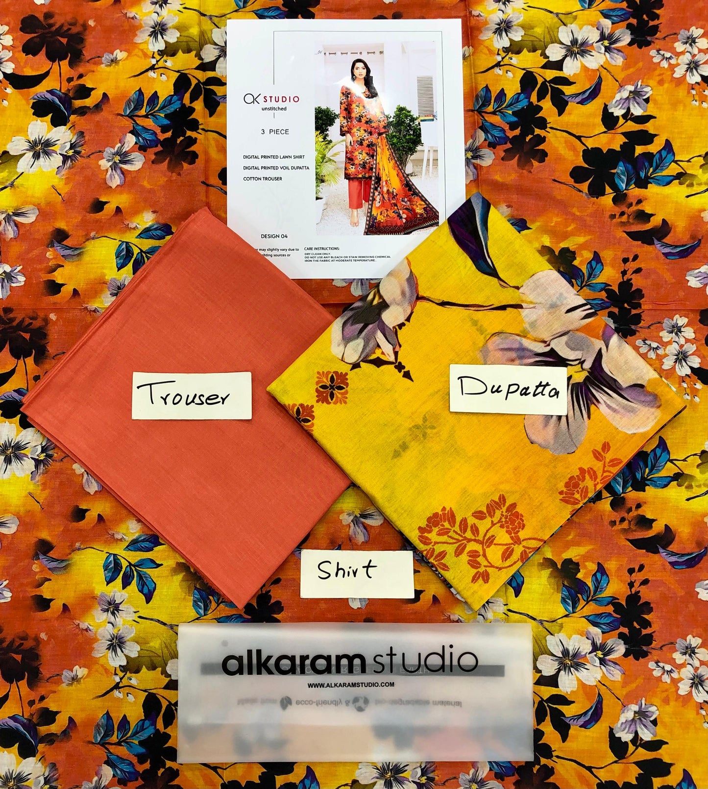 ALKARAM DIGITAL PRINTED LAWN ( Set -Pack of 5 Suits ) Category A Market Boy