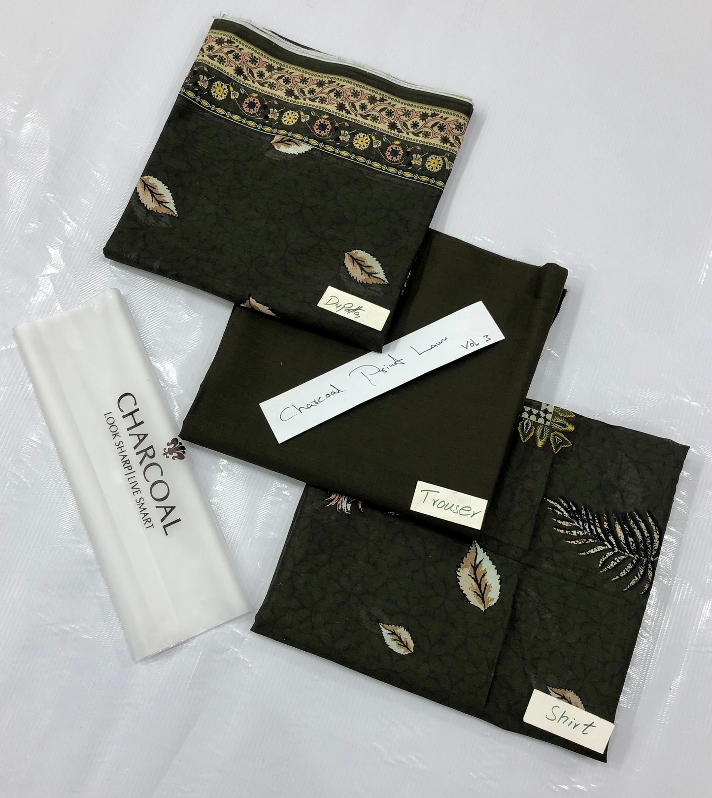 CHARCOAL PRINT LAWN Lol 3 (Set -Pack Of 6 Suits ) Category A Market Boy