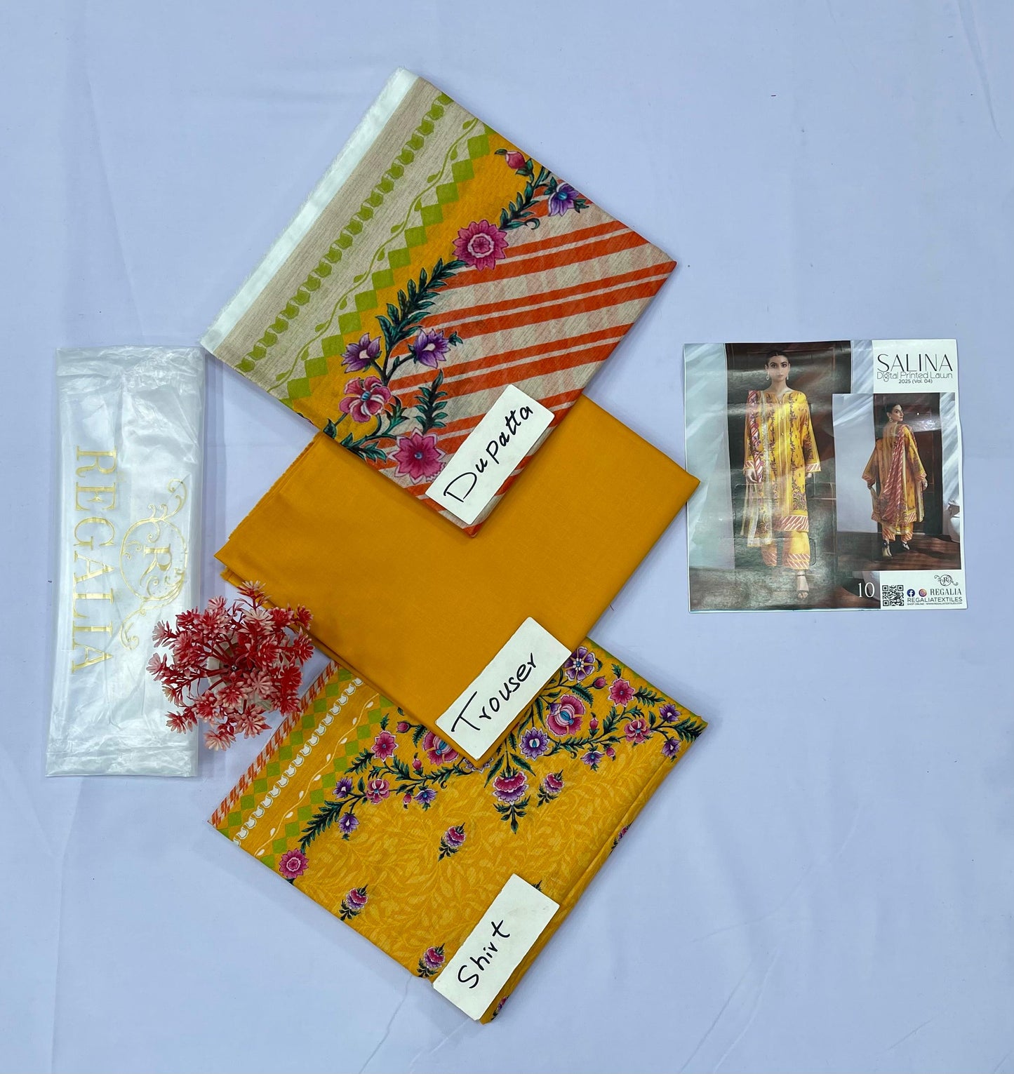 Salina Embroidery Cut Work (Set-Pack of 5 Suits) Category A Market Boy