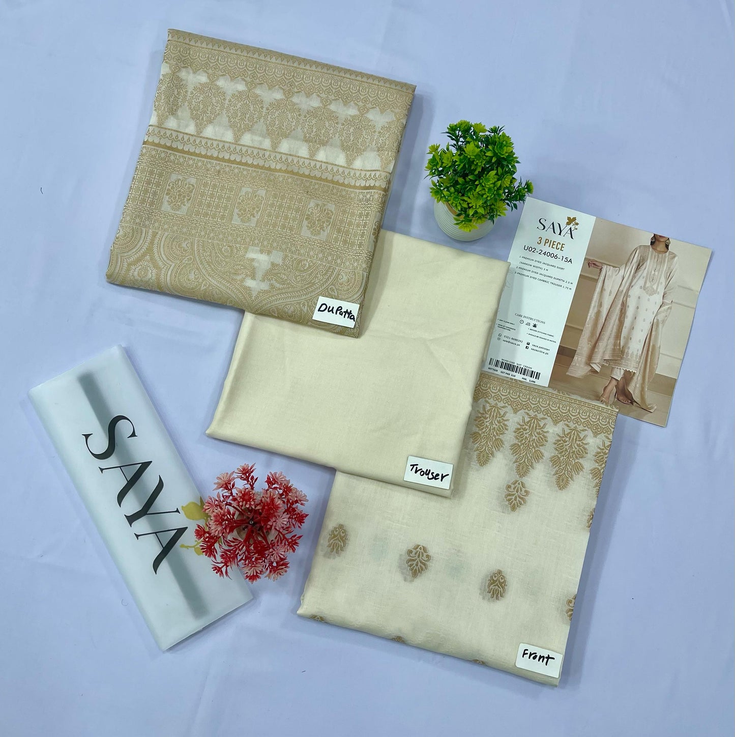 Saya Jacquard Brosha Lawn (Set -Pack of 5 Suits )Category A Market Boy