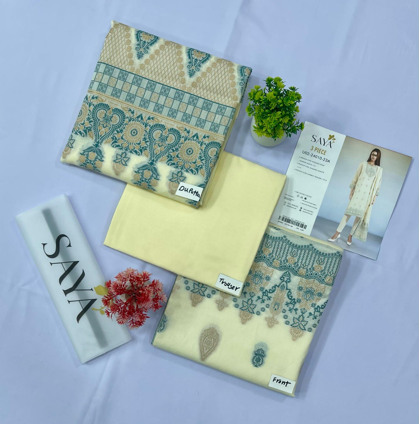 Saya Jacquard Brosha Lawn (Set -Pack of 5 Suits )Category B Market Boy