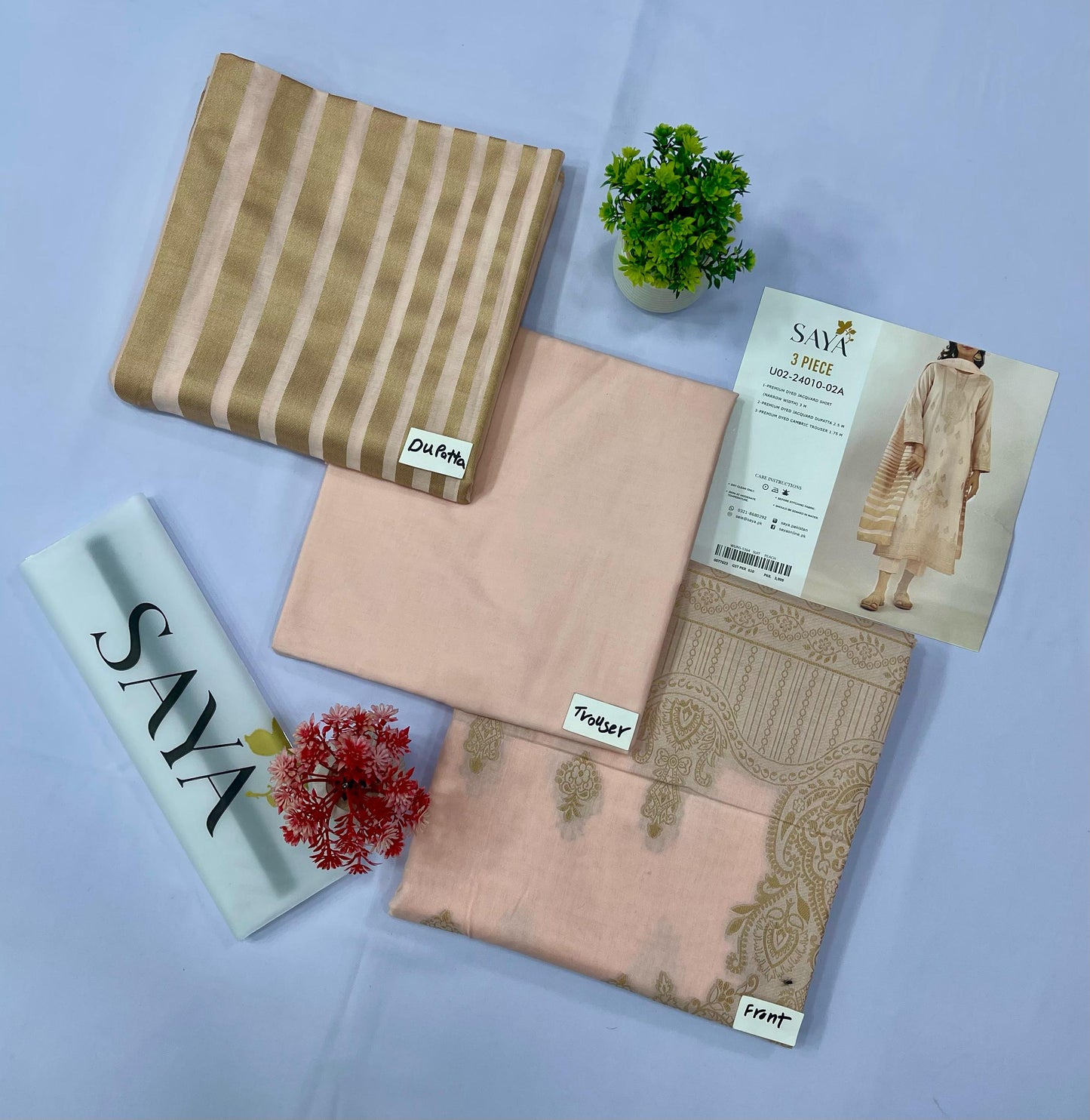 Saya Jacquard Brosha Lawn (Set -Pack of 5 Suits )Category B Market Boy