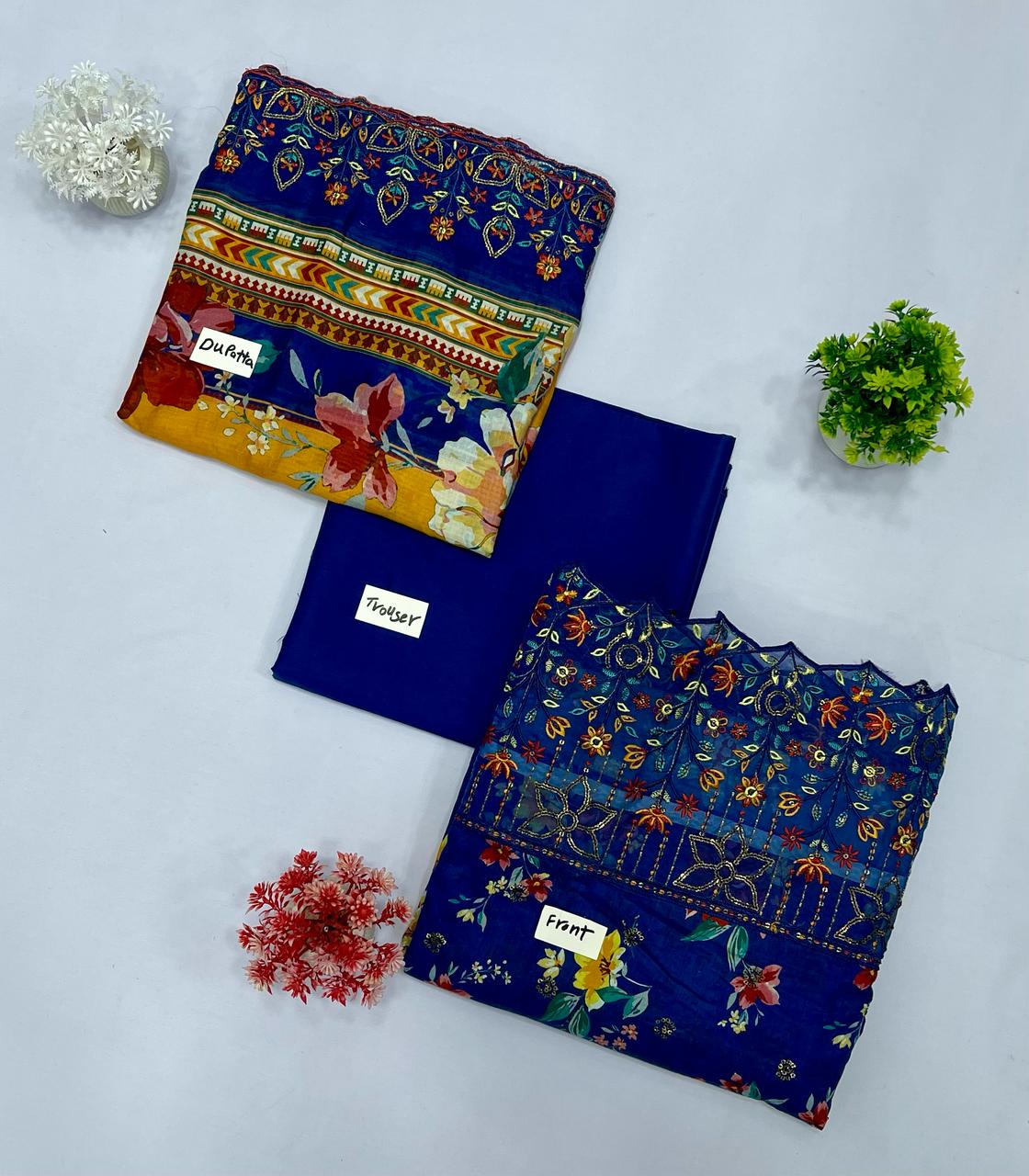 Bin Saeed Embroidered Lawn (Set -Pack Of 7 Suits ) Category B Market Boy
