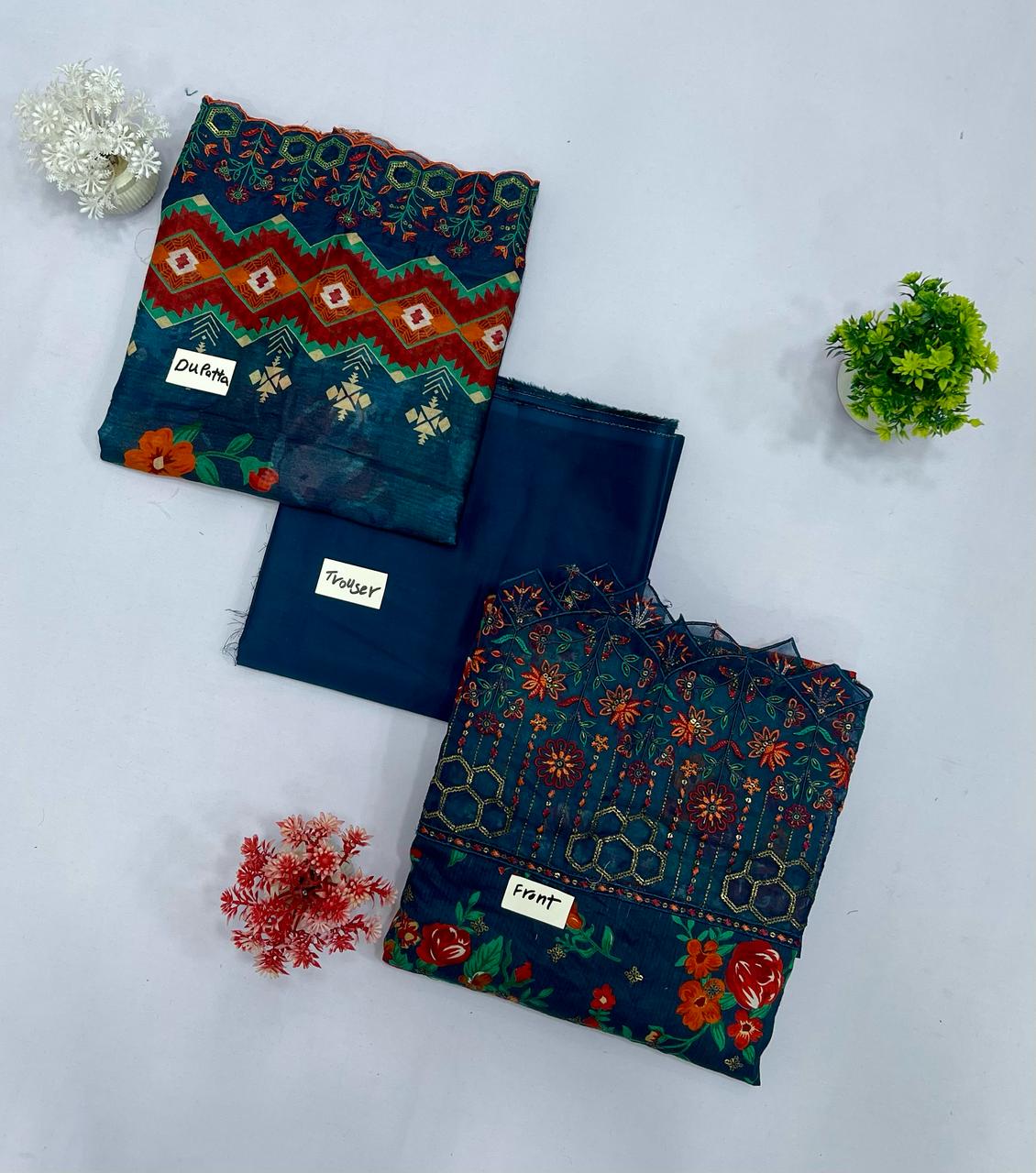 Bin Saeed Embroidered Lawn (Set -Pack Of 7 Suits ) Category A Market Boy