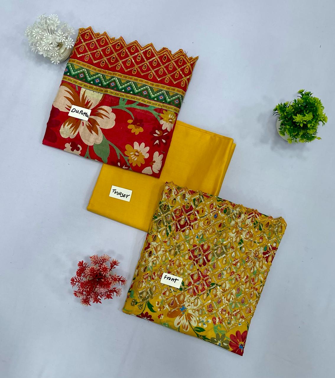 Bin Saeed Embroidered Lawn (Set -Pack Of 7 Suits ) Category A Market Boy