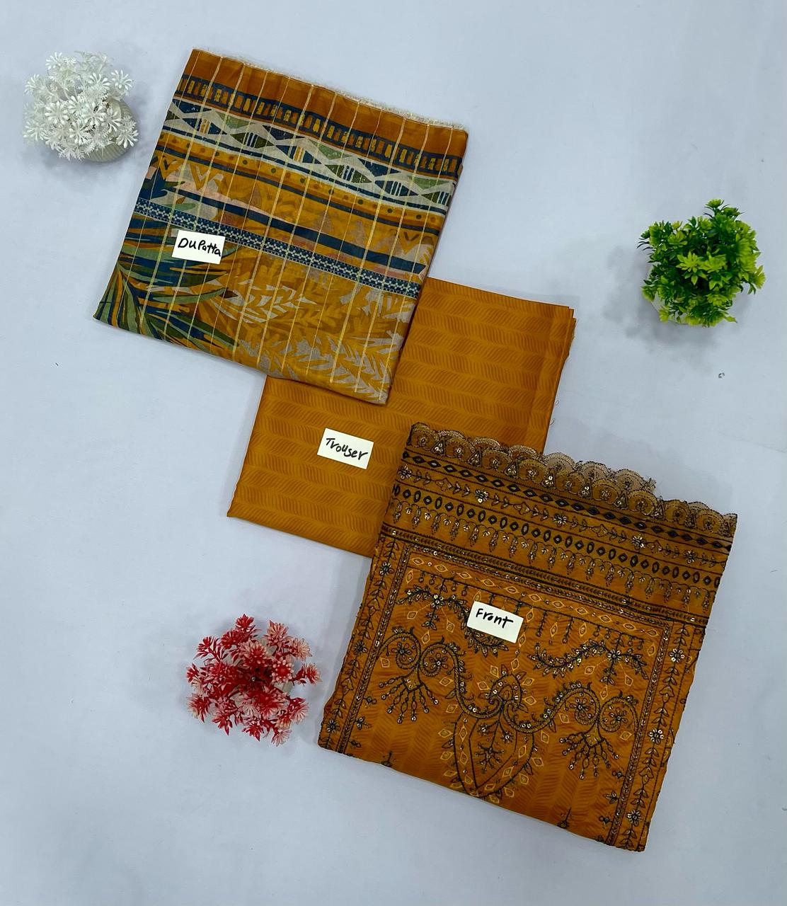 Bin Saeed Embroidered Lawn (Set -Pack Of 7 Suits ) Category B Market Boy