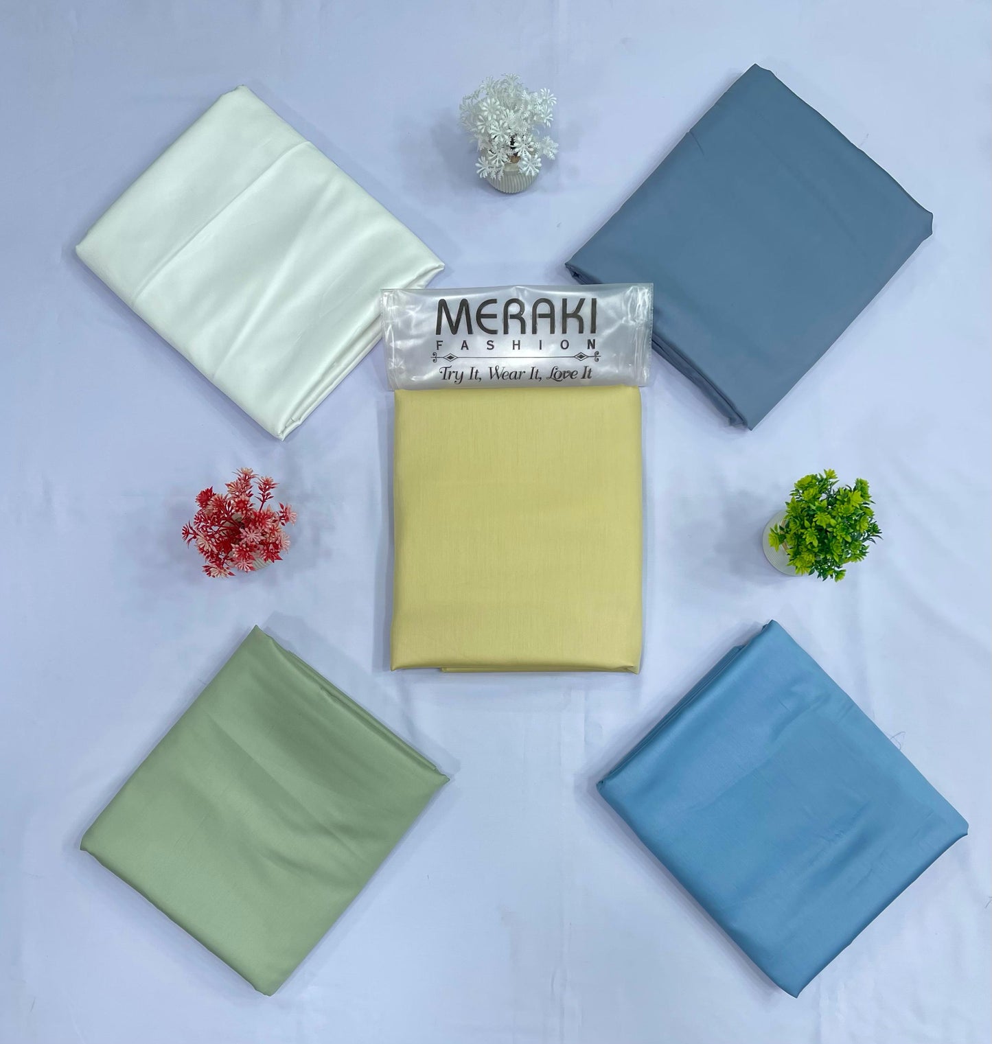 PARIMIUM COTTON SATIN VOL 375 (Set -Pack of 9 Suits ) Market Boy