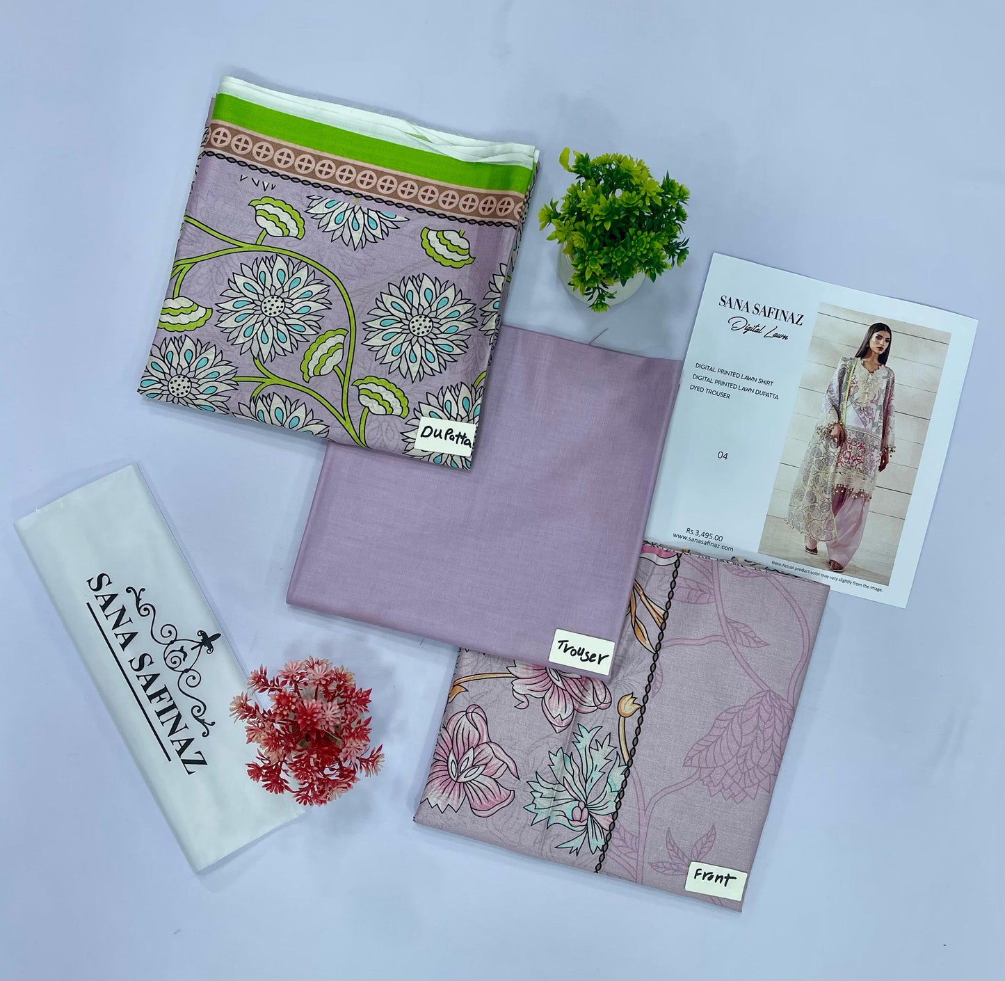 SANA SAFINAZ DIGITAL LAWN (Set -Pack Of 5 Suits )Category B Market Boy