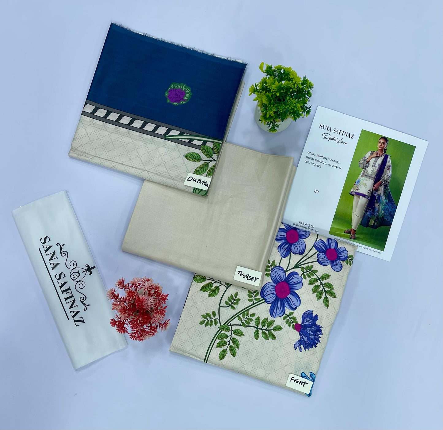 SANA SAFINAZ DIGITAL LAWN (Set -Pack Of 5 Suits )Category B Market Boy