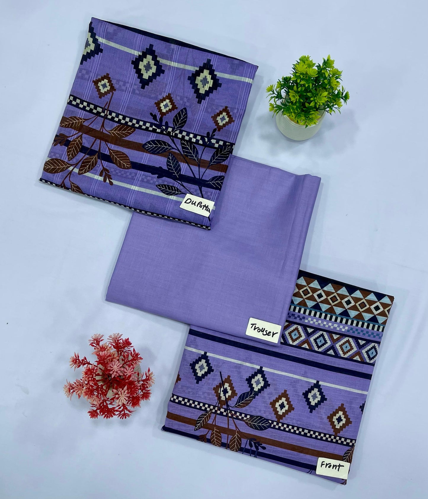 BANA DURA 3-PC LAWN ORIGINAL BRAND (Set -Pack Of 5 Suits )Category B Market Boy