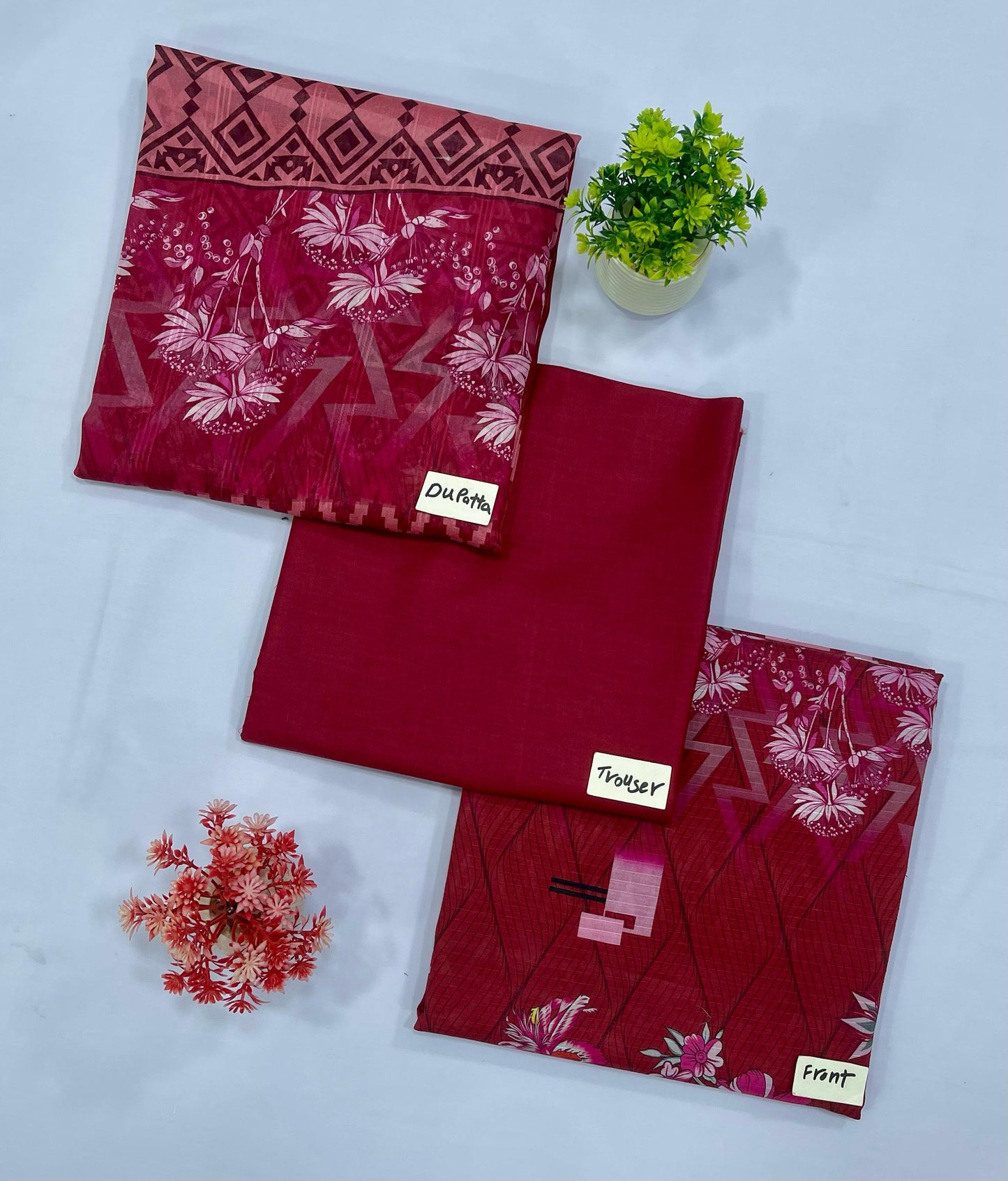 BANA DURA 3-PC LAWN ORIGINAL BRAND (Set -Pack Of 5 Suits )Category B Market Boy