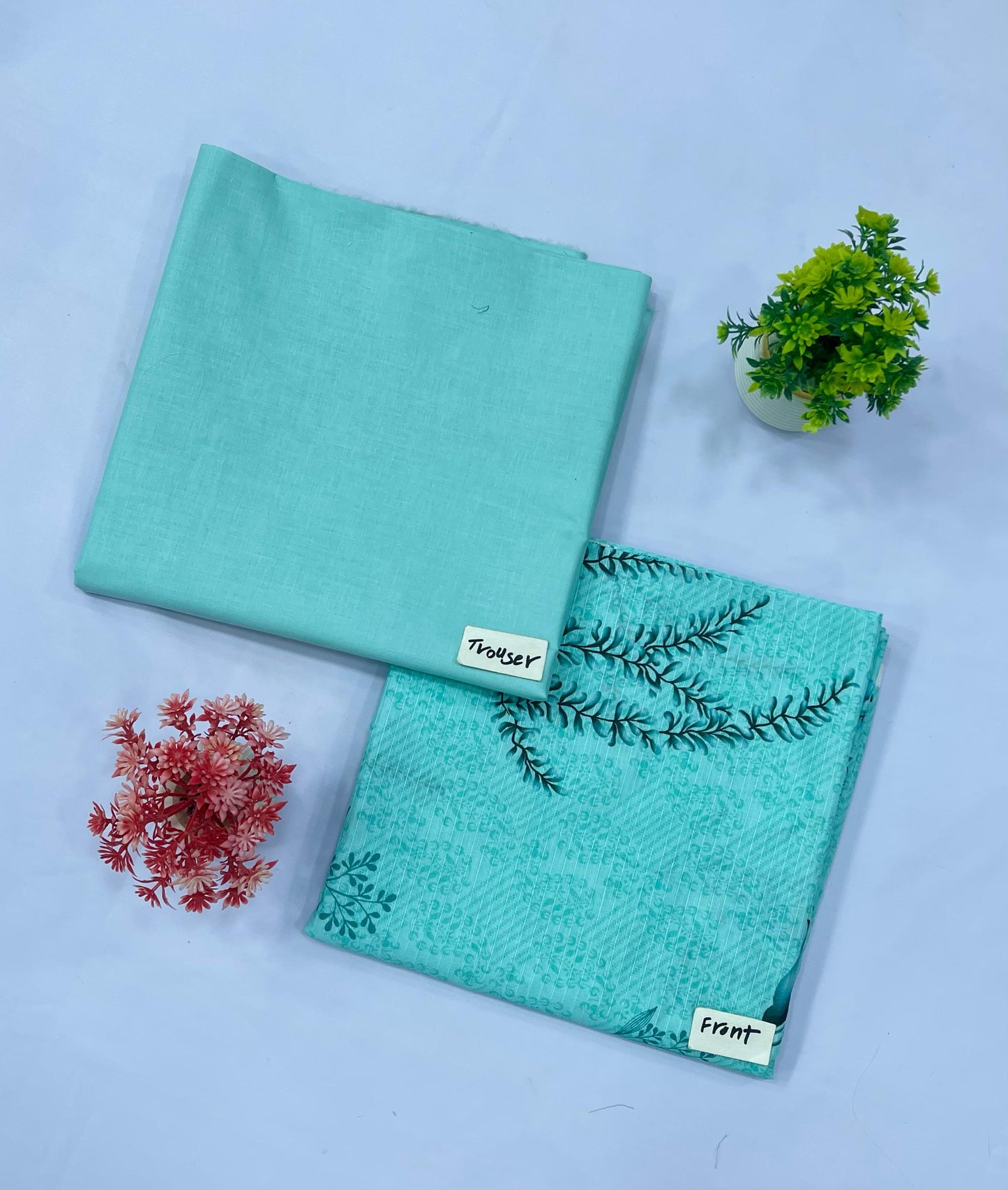 ORIGINAL BRAND BAMBER DUPATTA DIGITAL BANA DURA LAWN(Set -Pack Of 5 Suits )Category B Market Boy