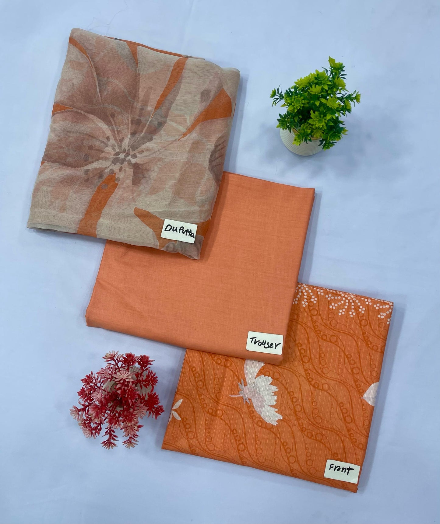 ORIGINAL BRAND BAMBER DUPATTA DIGITAL BANA DURA LAWN(Set -Pack Of 5 Suits )Category B Market Boy