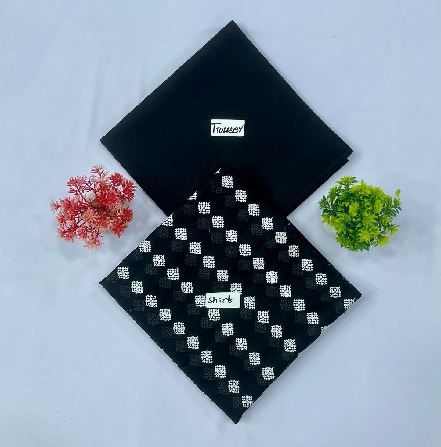 WHITE CHIKAN SHIFFLI 2-PC 8 SUITS A Market Boy