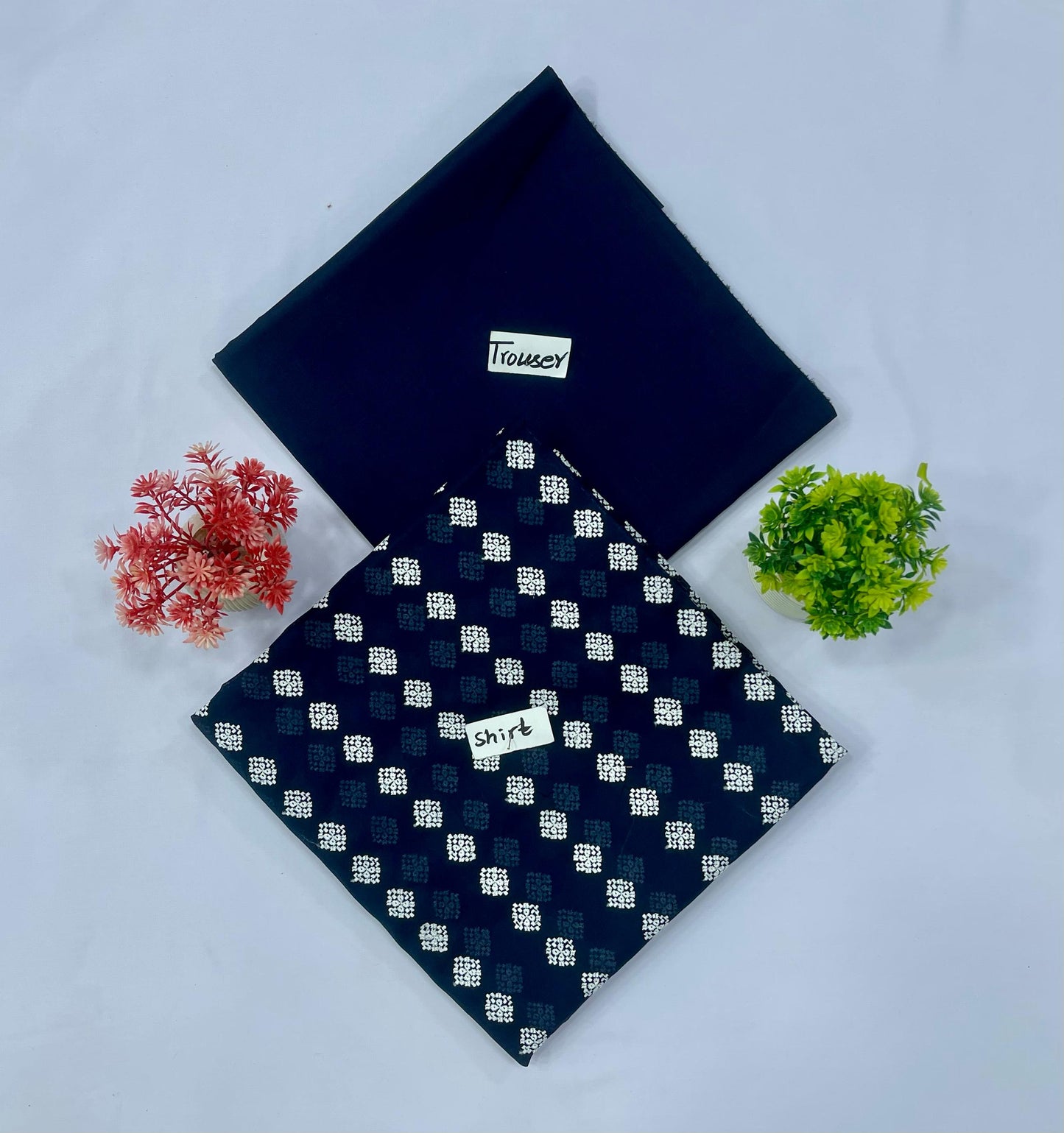 WHITE CHIKAN SHIFFLI 2-PC 8 SUITS A Market Boy