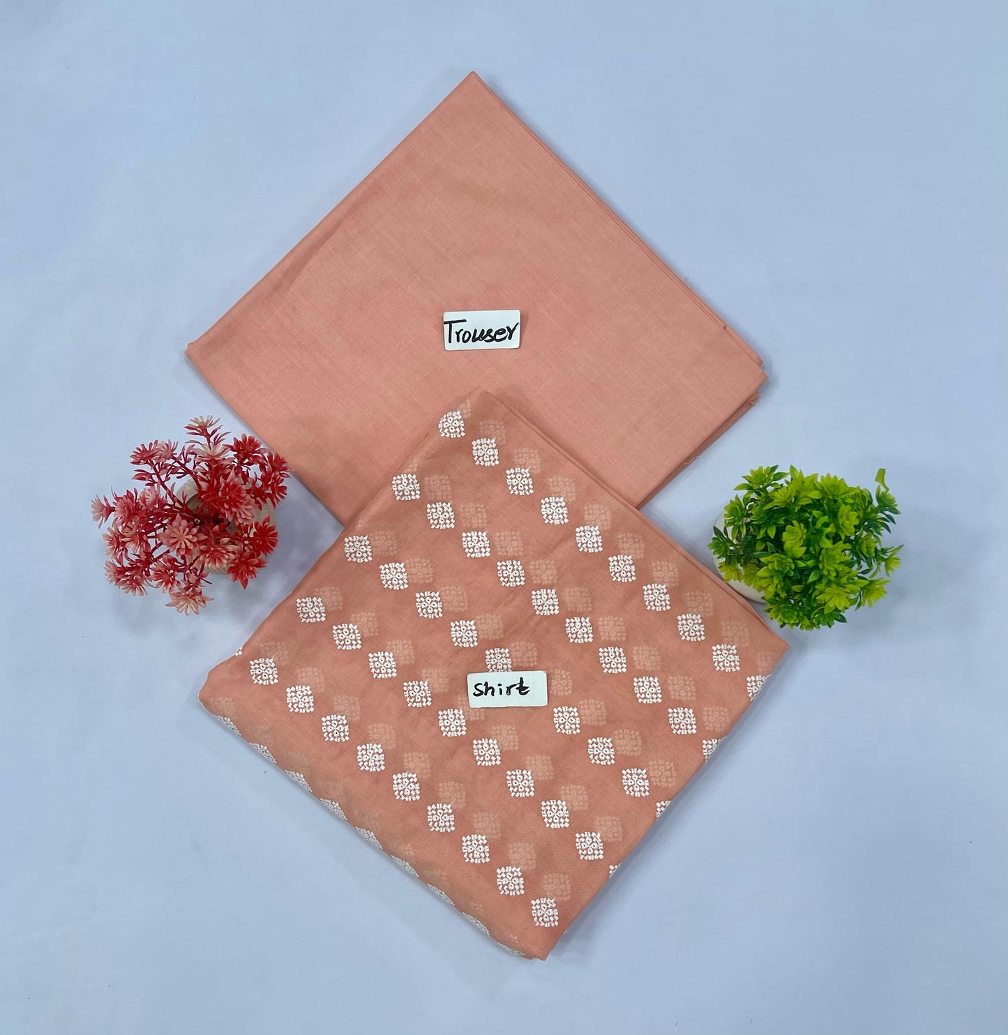 WHITE CHIKAN SHIFFLI 2-PC 8 SUITS A Market Boy
