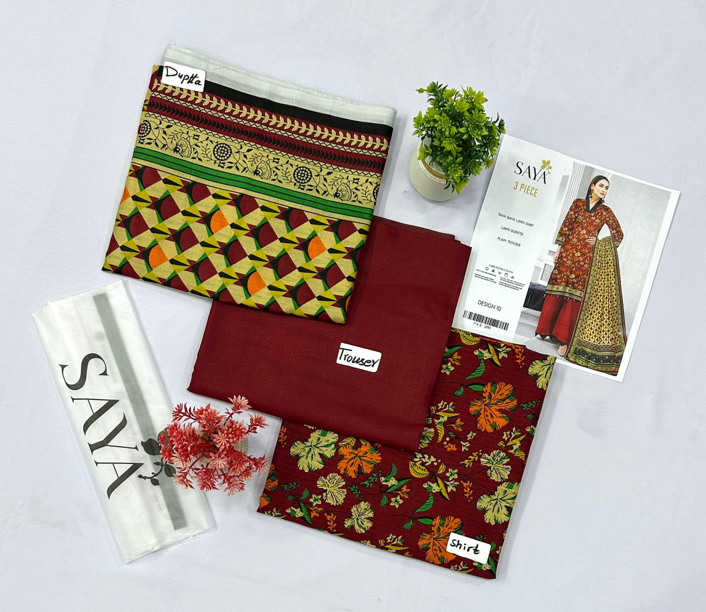 SAYA TANA DURYA LAWN 10 SUITS
