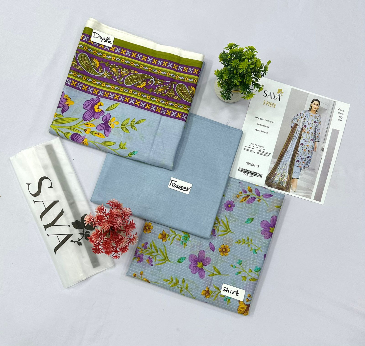 SAYA TANA DURYA LAWN 5 SUITS B