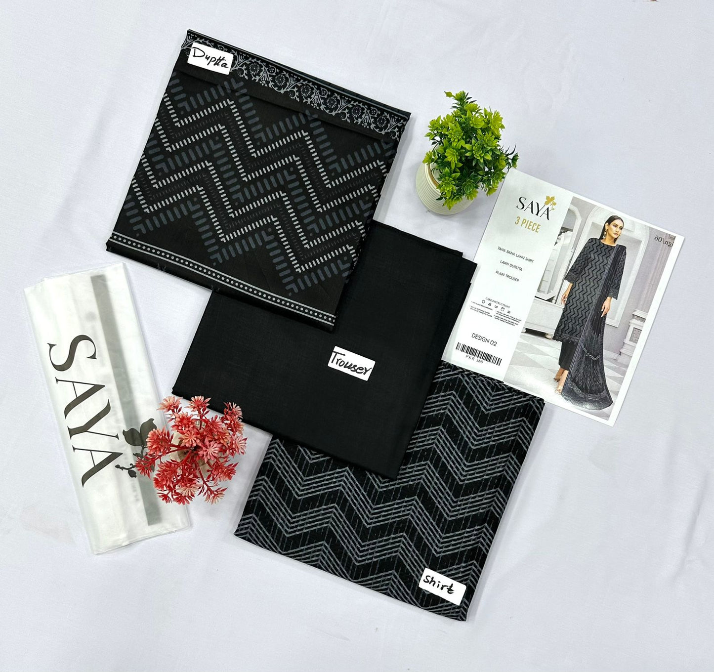 SAYA TANA DURYA LAWN 5 SUITS B