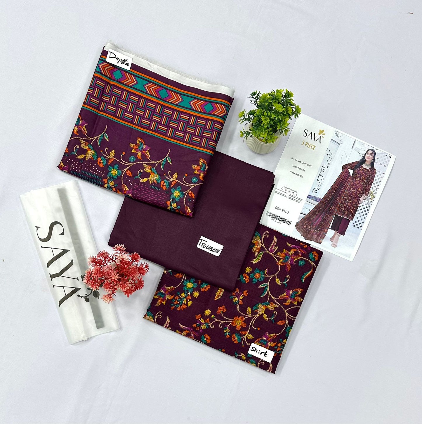 SAYA TANA DURYA LAWN 5 SUITS A