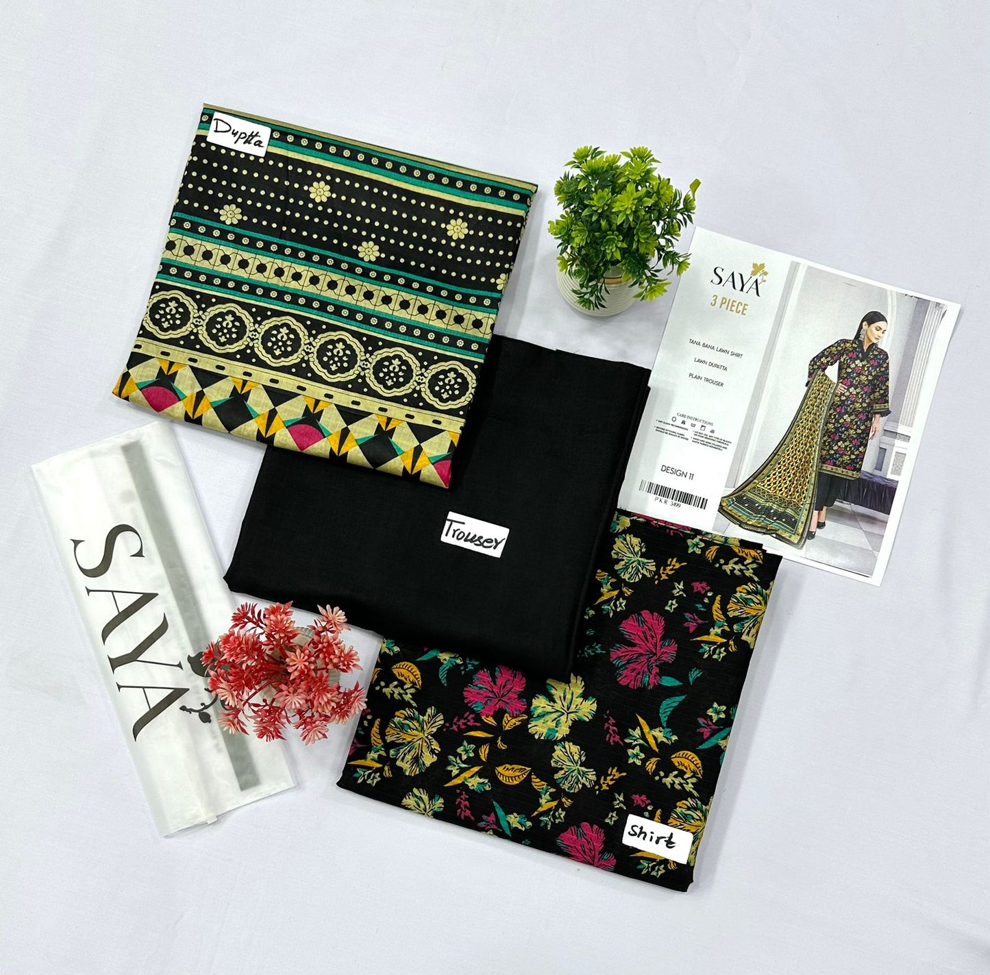 SAYA TANA DURYA LAWN 5 SUITS B