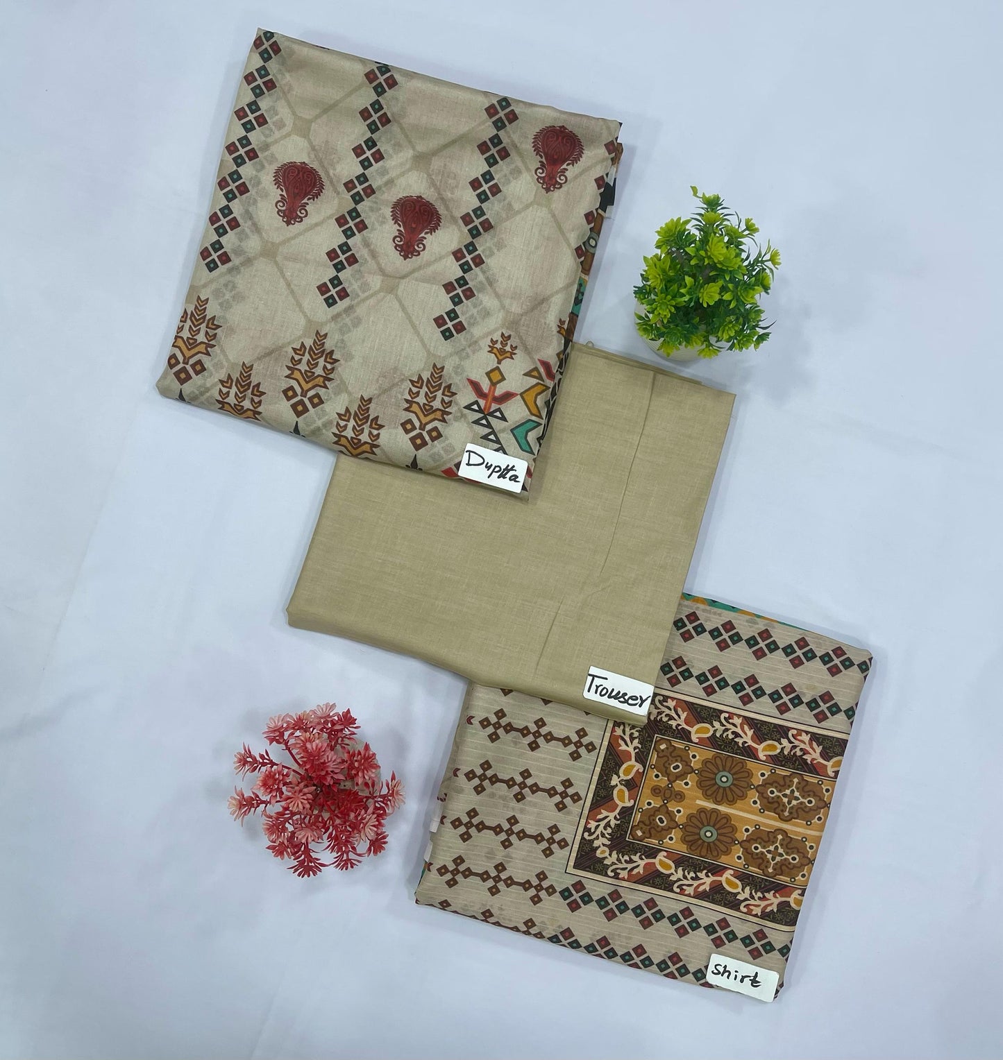 BOLD PRINTS DURYA VOILE DUPATTA 3PC LAWN 6 SUITS A