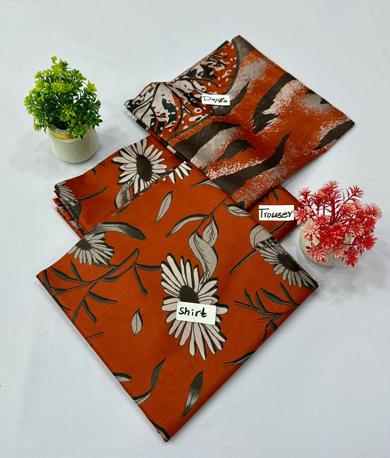 Original Brand Meraki Fashion English Print 3Pc 5 Suits A