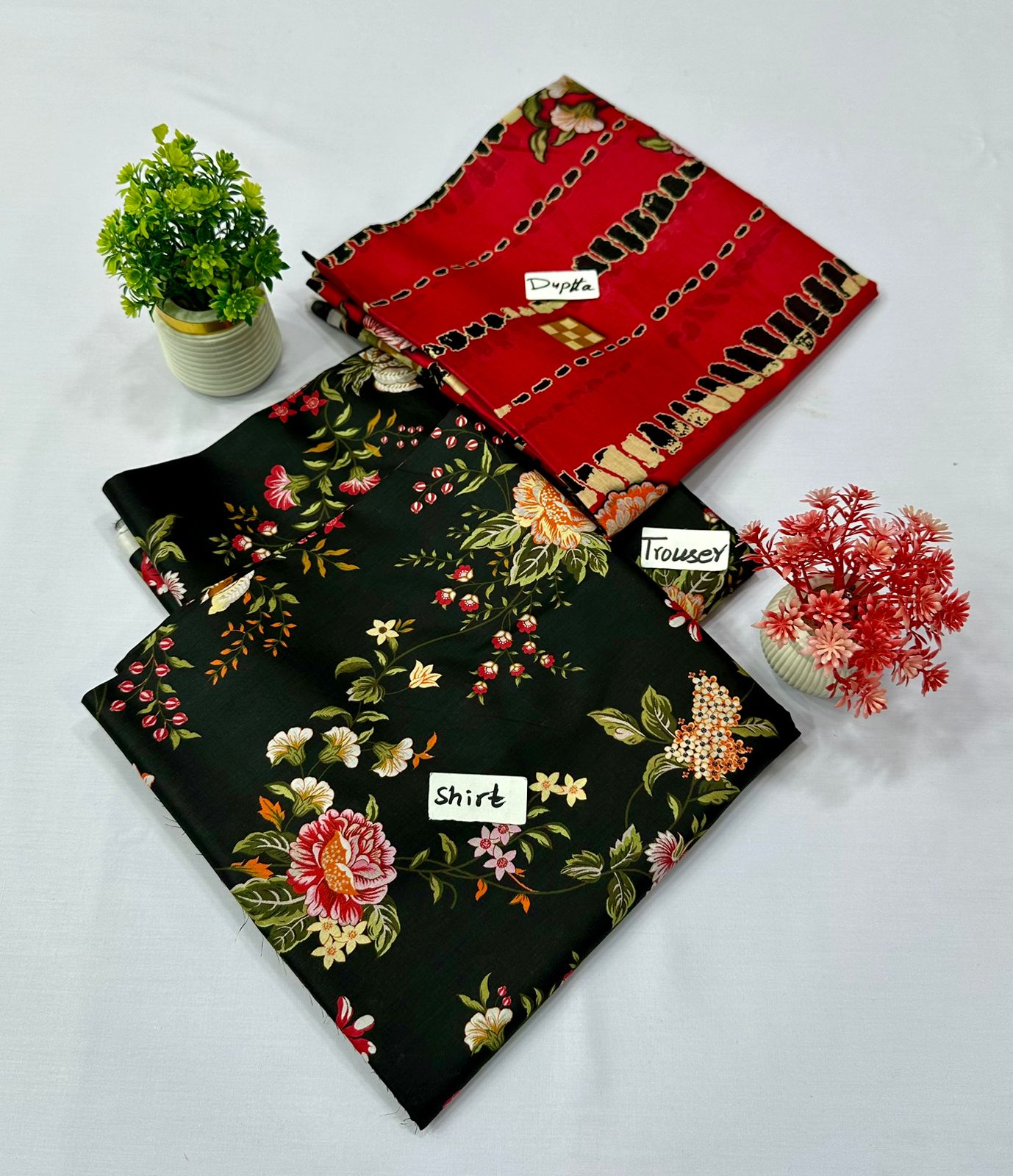 Original Brand Meraki Fashion English Print 3Pc 5 Suits B