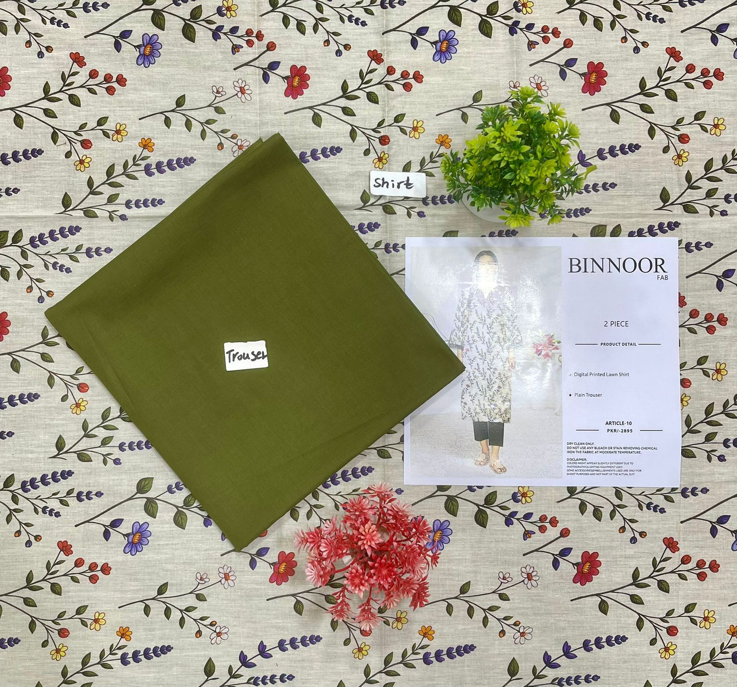 ORIGINAL BRAND BIN NOOR FAB 2PC DIGITAL PRINT LAWN 24 SUITS
