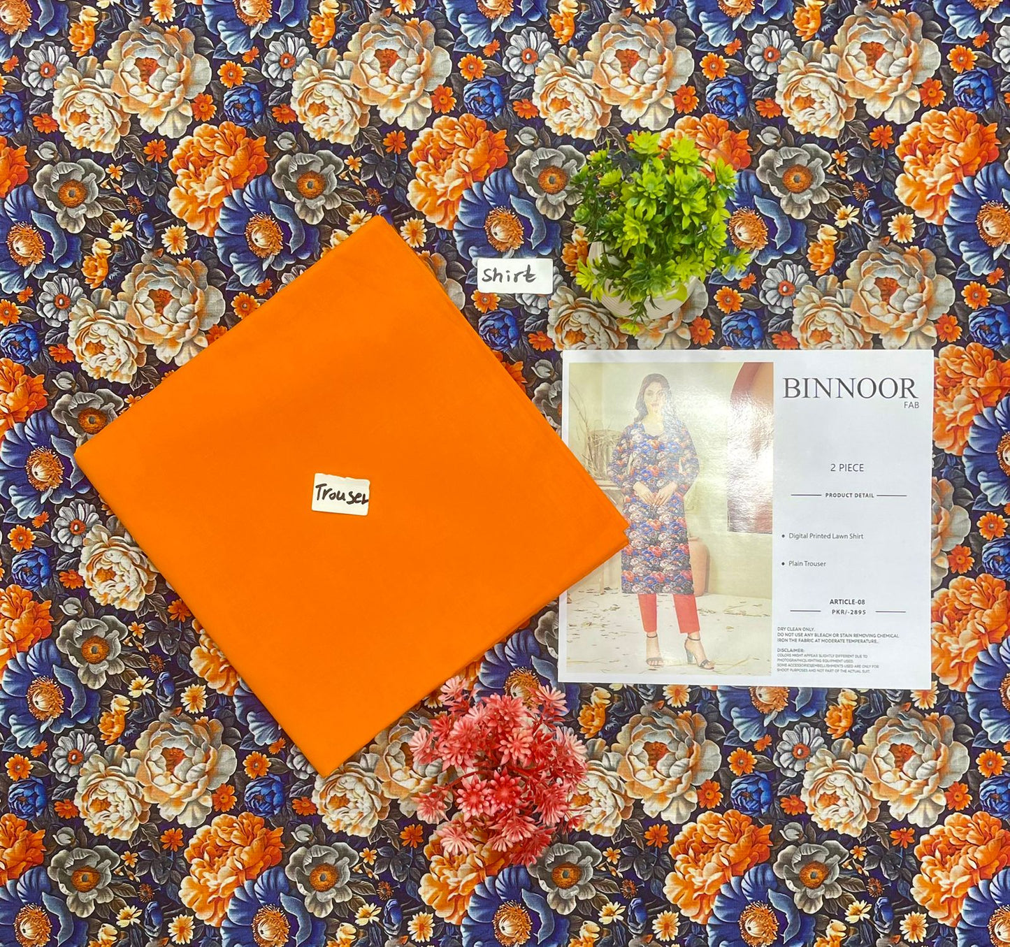 ORIGINAL BRAND BIN NOOR FAB 2PC DIGITAL PRINT LAWN 24 SUITS