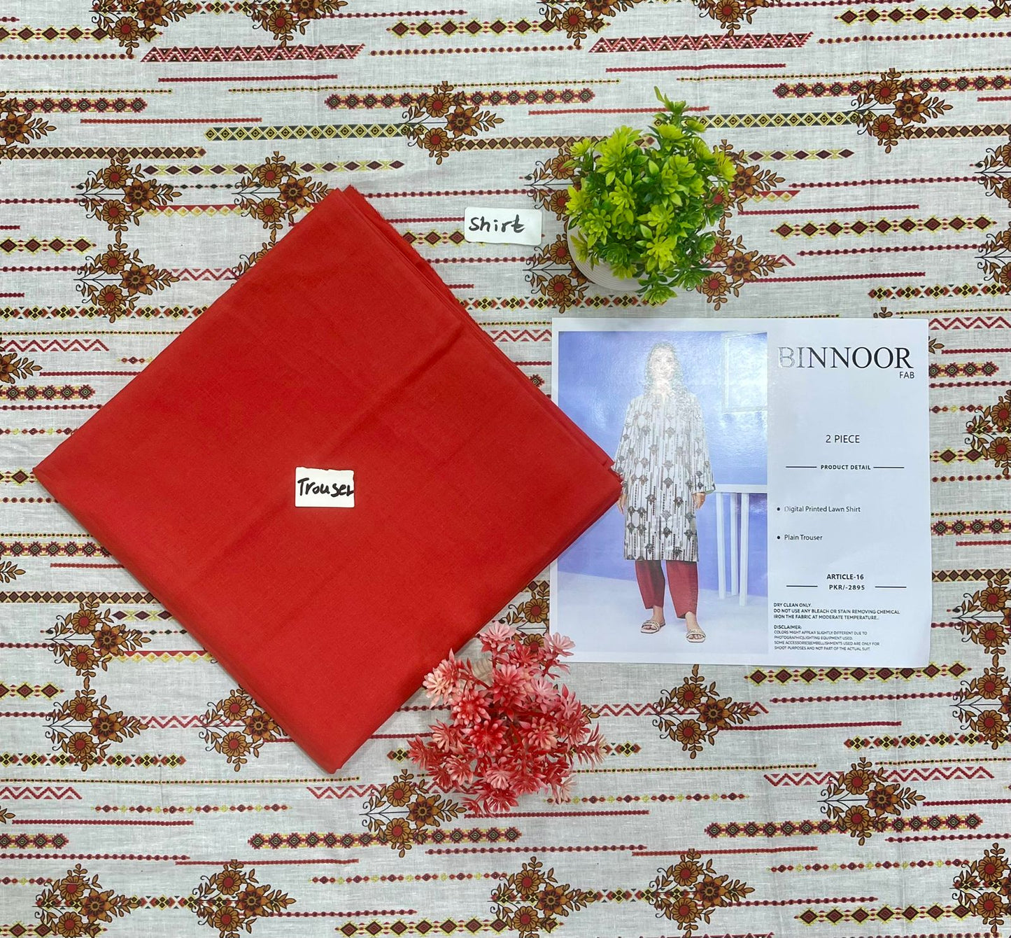 ORIGINAL BRAND BIN NOOR FAB 2PC DIGITAL PRINT LAWN 24 SUITS