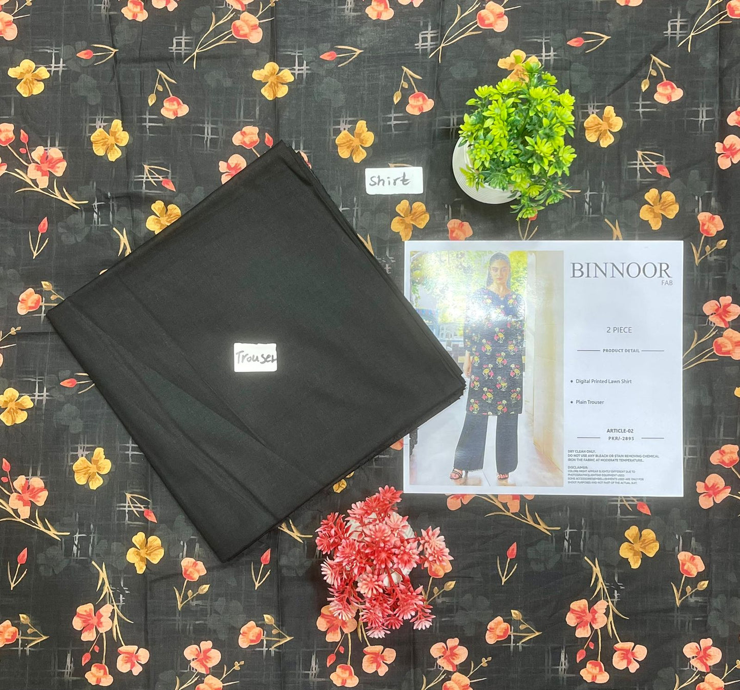 ORIGINAL BRAND BIN NOOR FAB 2PC DIGITAL PRINT LAWN 24 SUITS