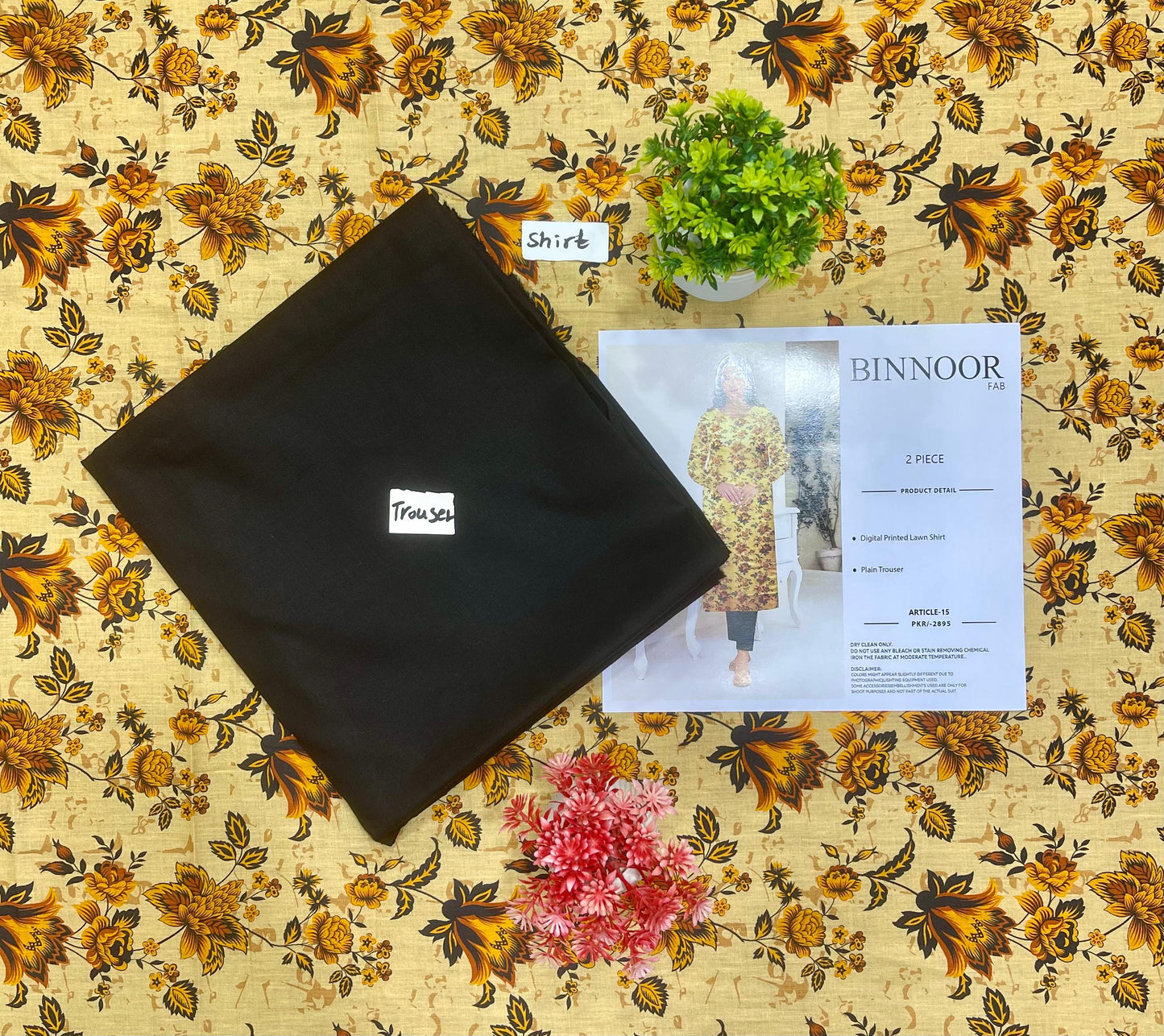 ORIGINAL BRAND BIN NOOR FAB 2PC DIGITAL PRINT LAWN 6 SUITS MIX