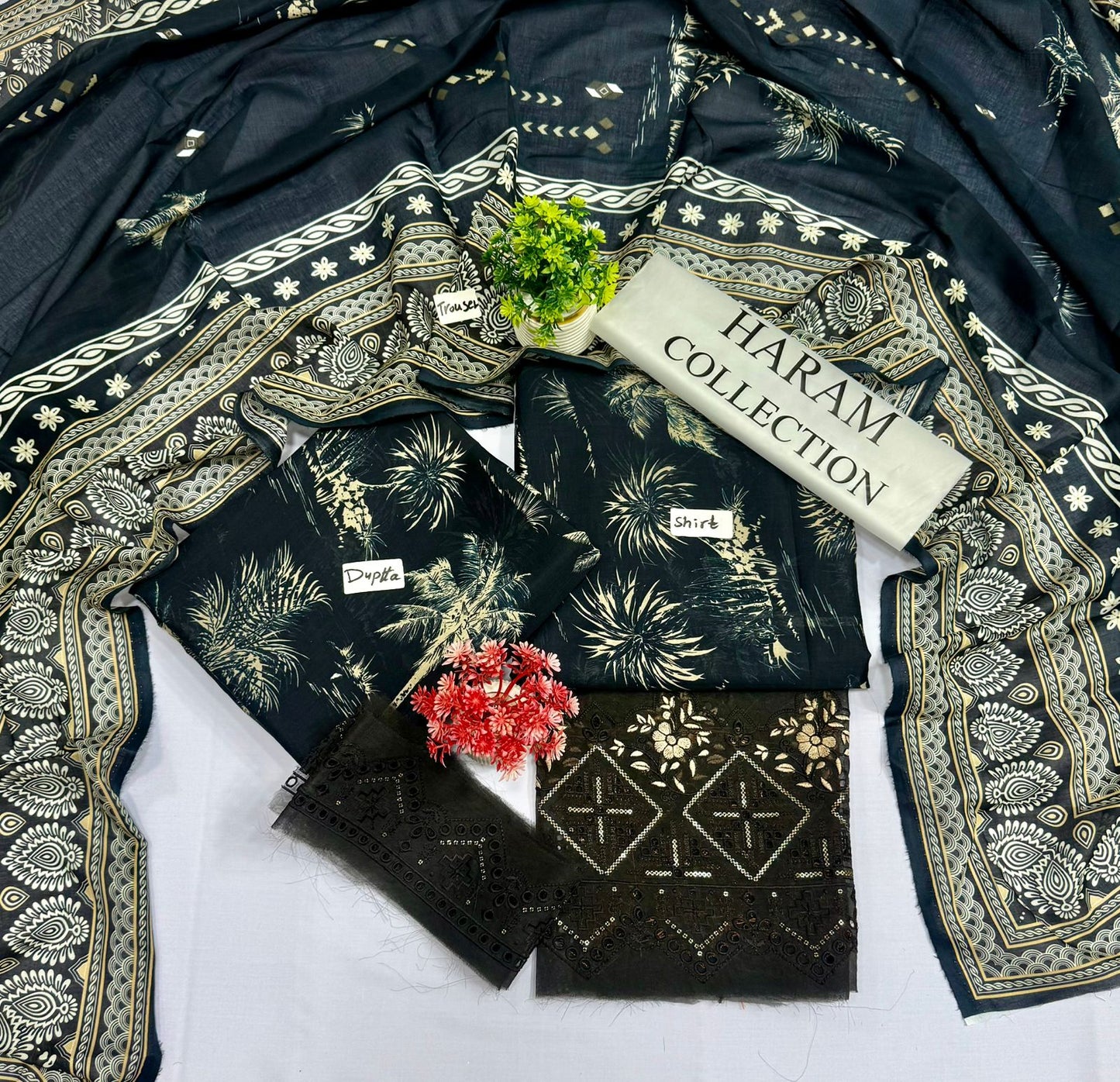 ORIGINAL BRAND HARAM COLLECTION 3PC DIGITAL PRINT LAWN 5 SUITS A