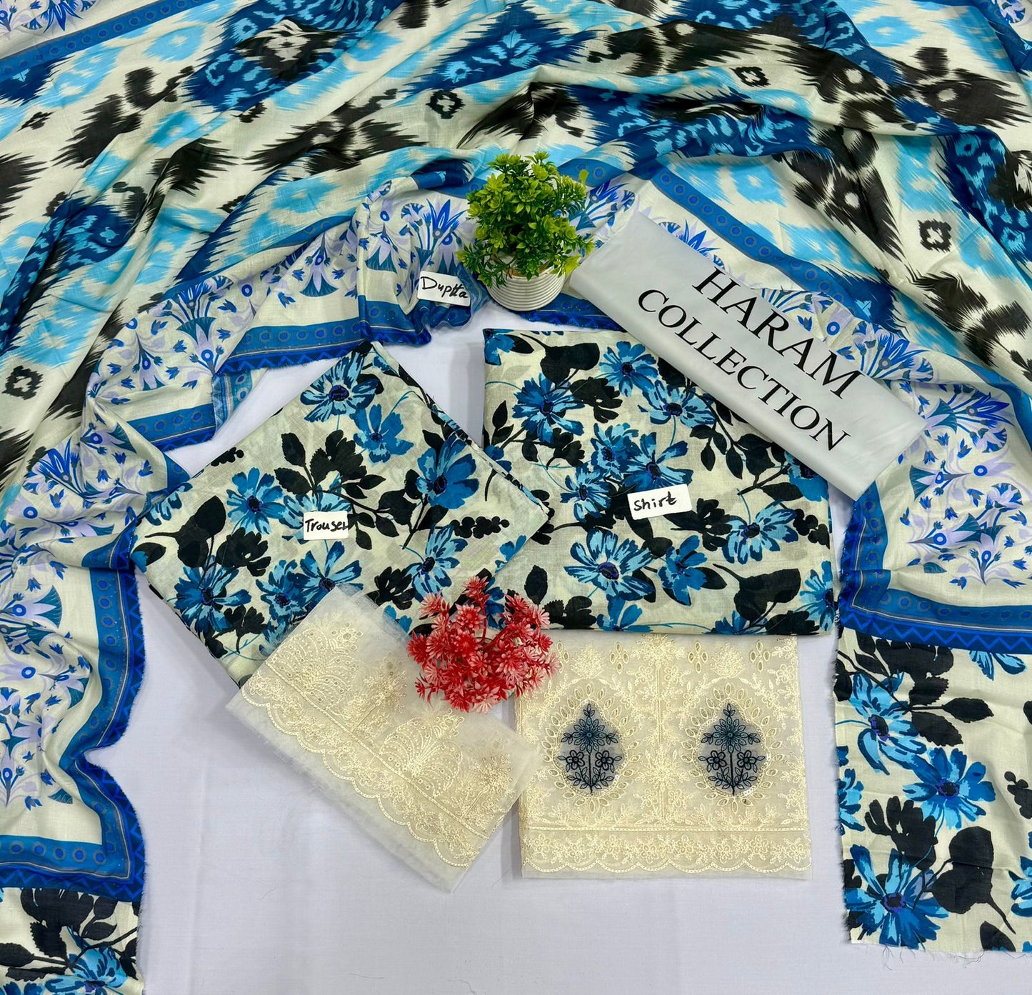 ORIGINAL BRAND HARAM COLLECTION 3PC DIGITAL PRINT LAWN 10 SUITS