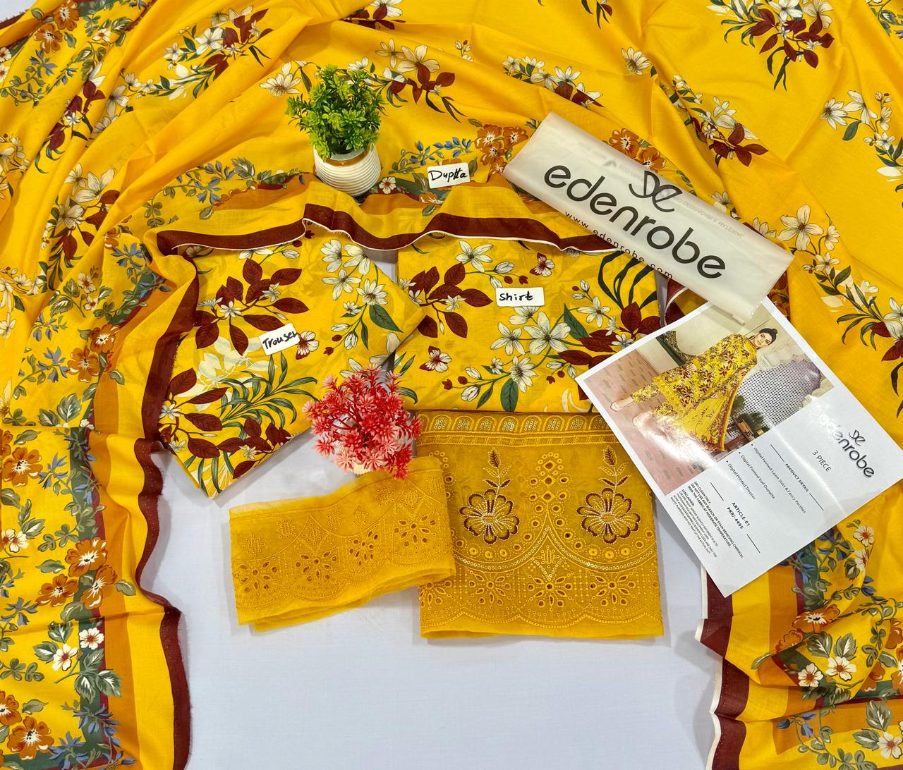 Edenrobe 3 Piece Lawn 10 Suits