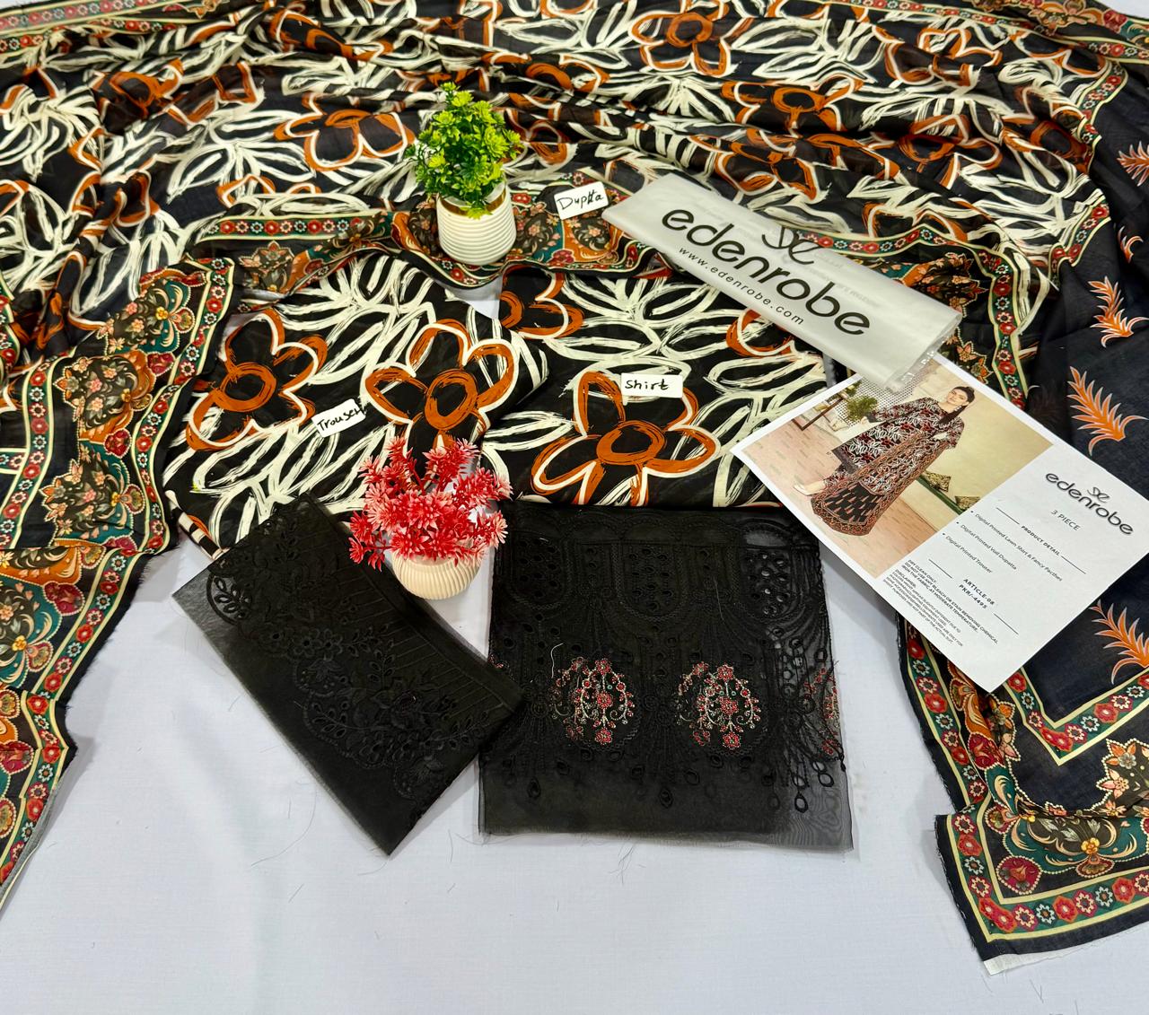 Edenrobe 3 Piece Lawn 10 Suits