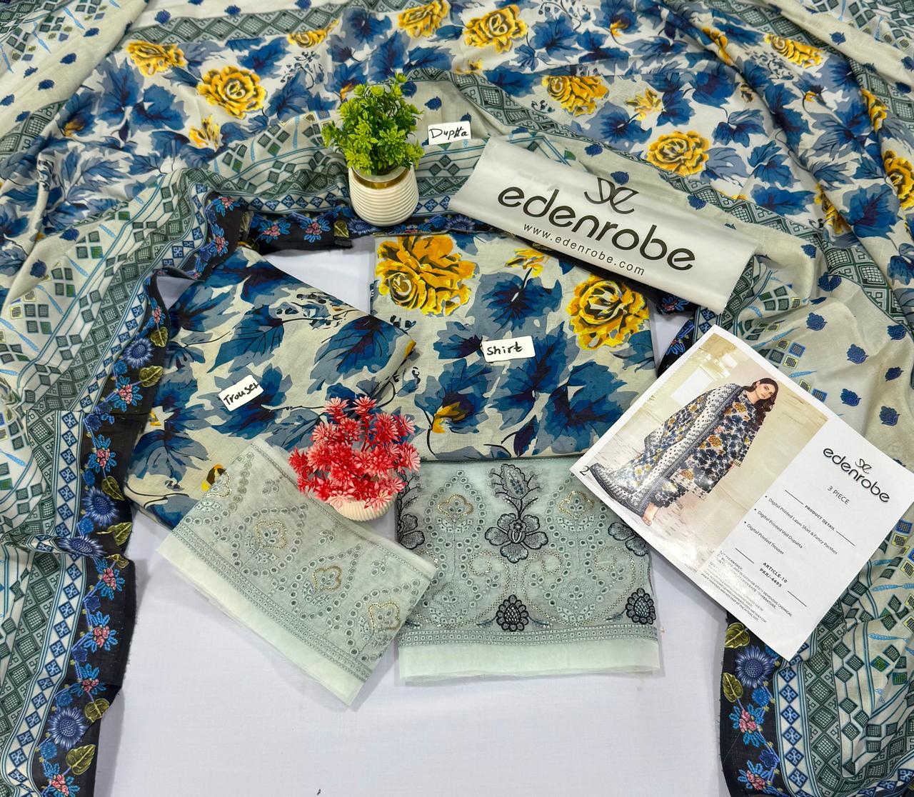 Edenrobe 3 Piece Lawn 10 Suits