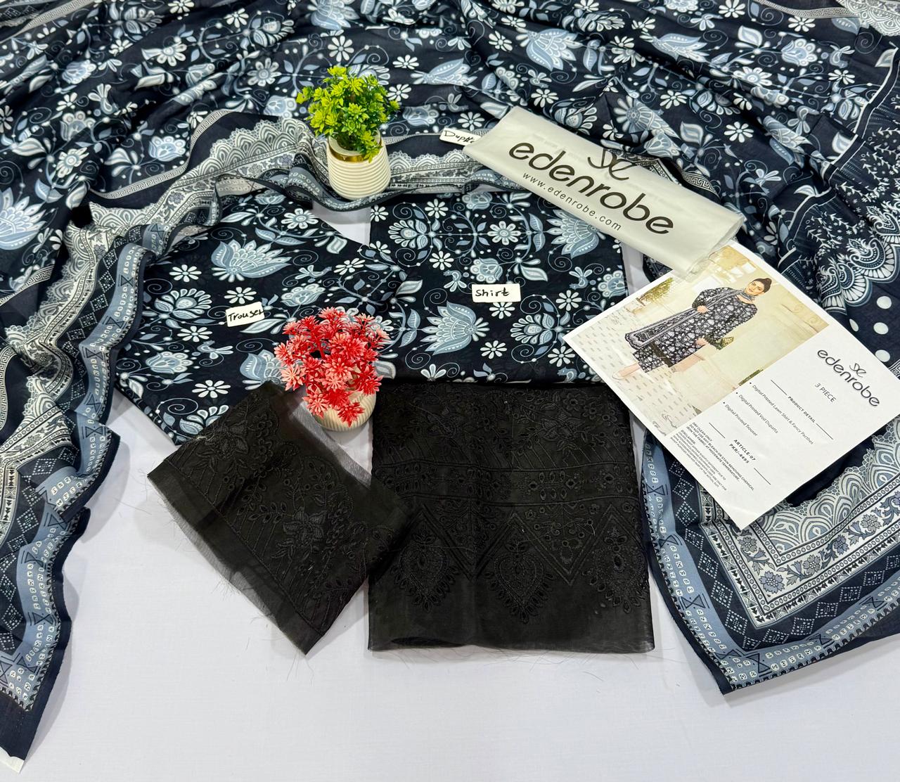 Edenrobe 3 Piece Lawn 10 Suits