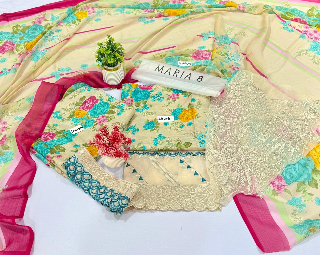 Mix Brand MARIA.B | ETHNIC | SAPPHIRE | 3 Pc Lawn 10 Suits