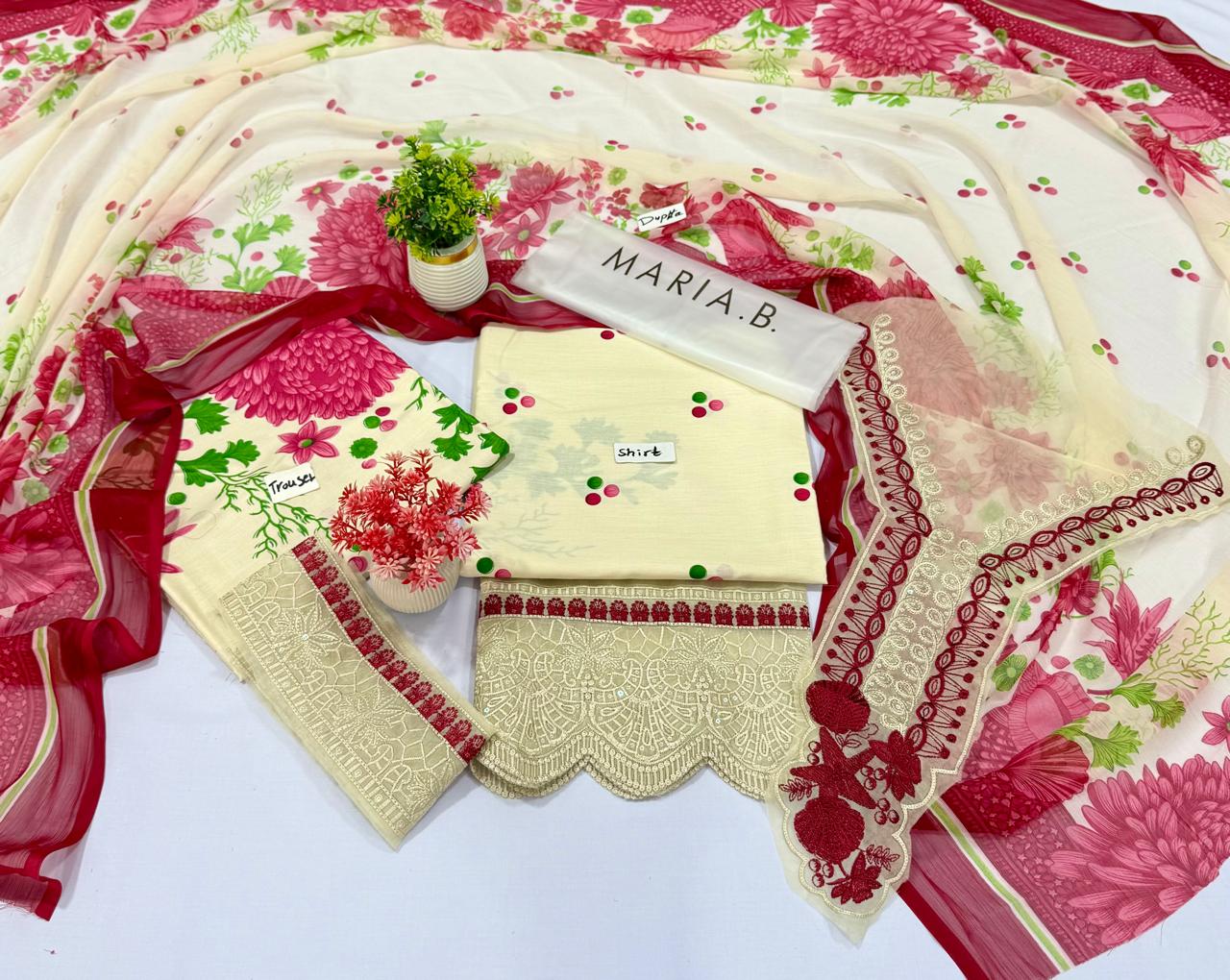 Mix Brand MARIA.B | ETHNIC | SAPPHIRE | 3 Pc Lawn 10 Suits