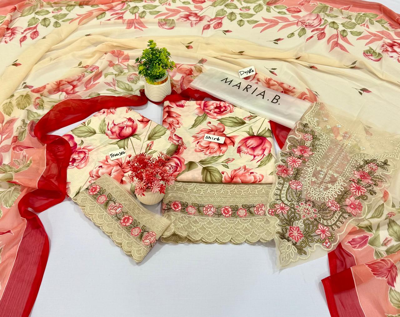 Mix Brand MARIA.B | ETHNIC | SAPPHIRE | 3 Pc Lawn 10 Suits