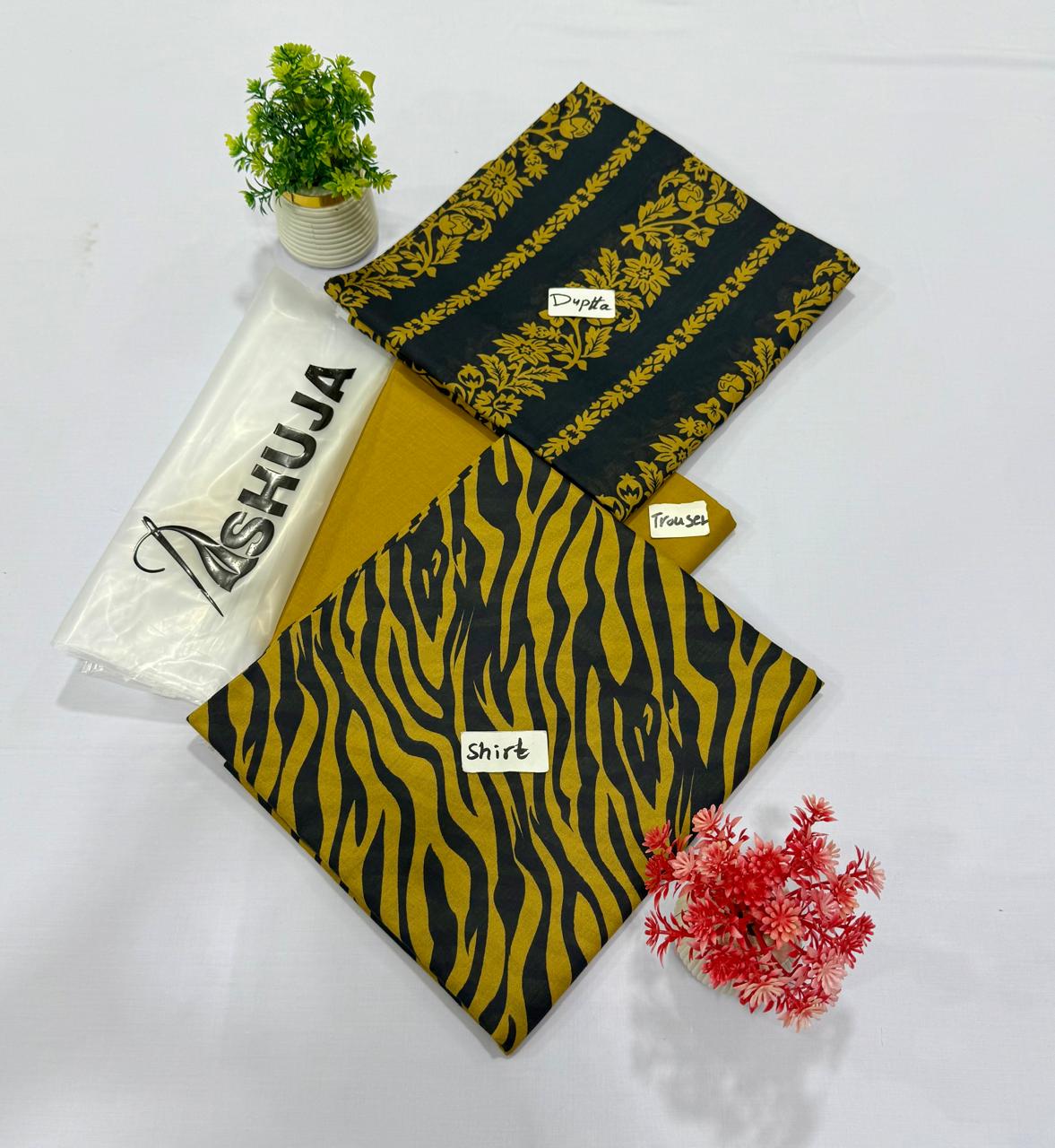 Shuja Brand Original 3PC Lawn 5 Suits B