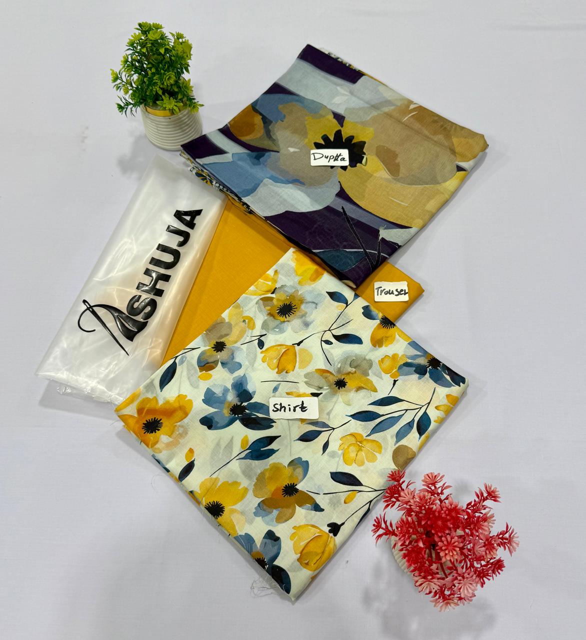 Shuja Brand Original 3PC Lawn 10 Suits
